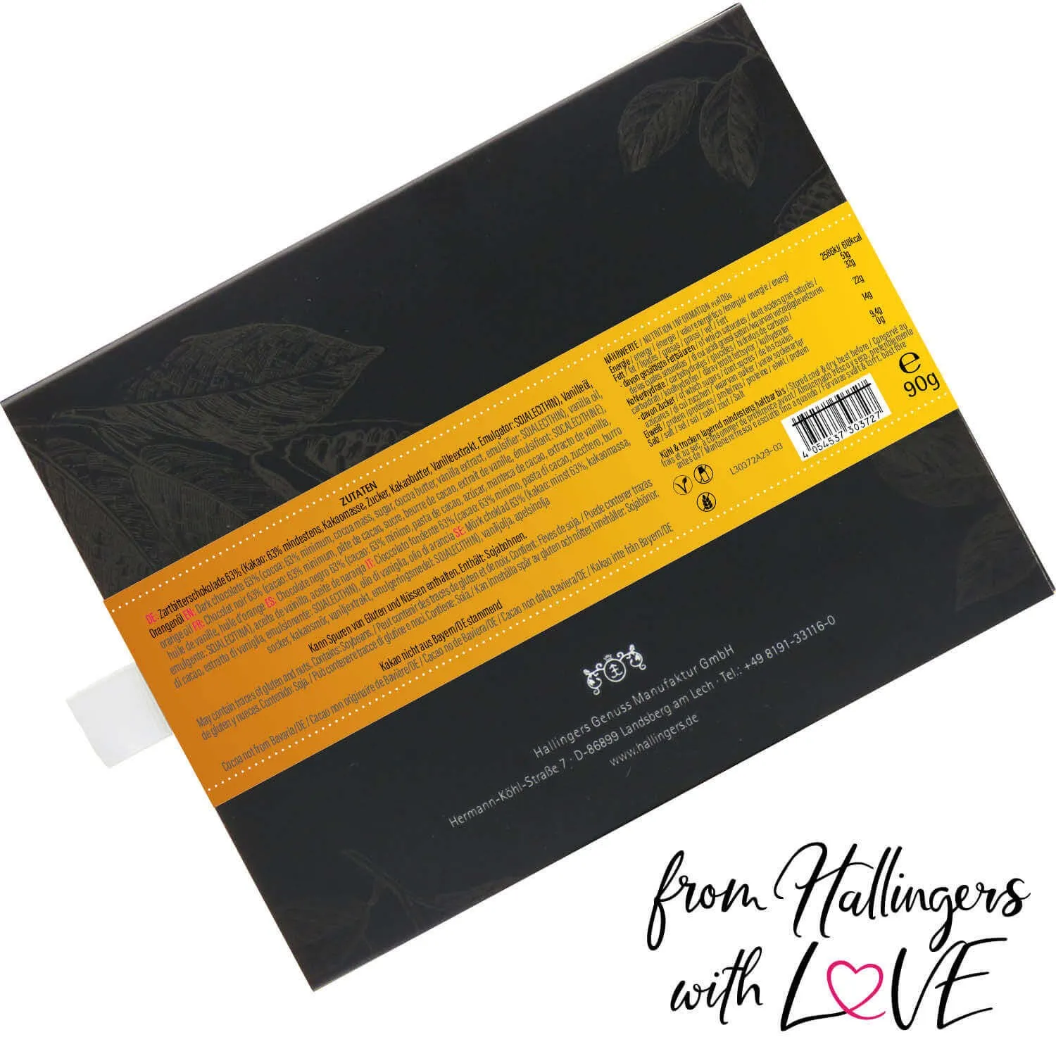 Zum Jubiläum (Schokoladentafel, Zartbitter)