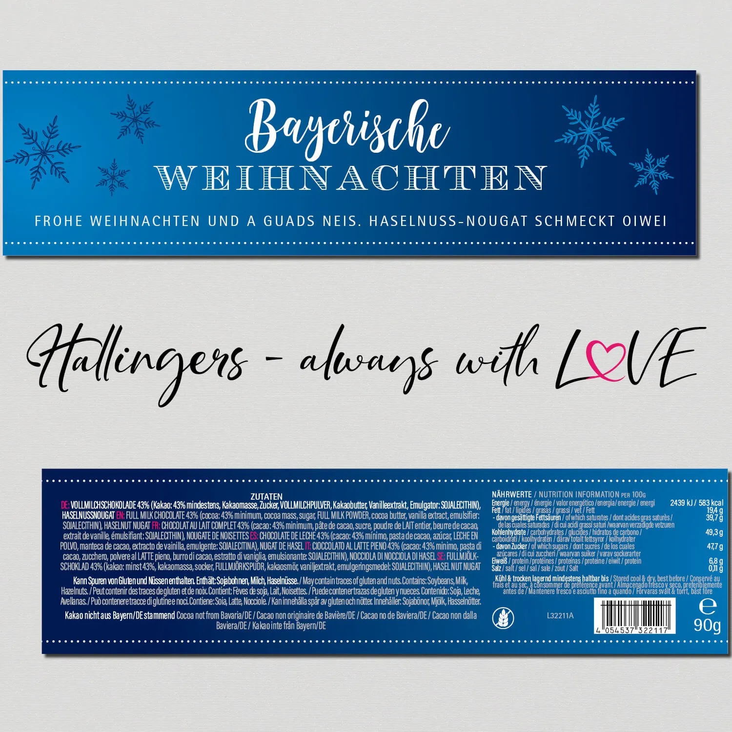 Bayerische Weihnachten (Schokoladentafel, Vollmilch)