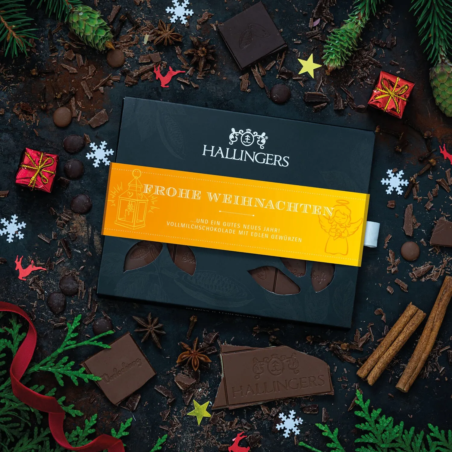 Edle Vollmilchschokolade mit wenig Zucker, dafür lange gerührt und extra cremig!