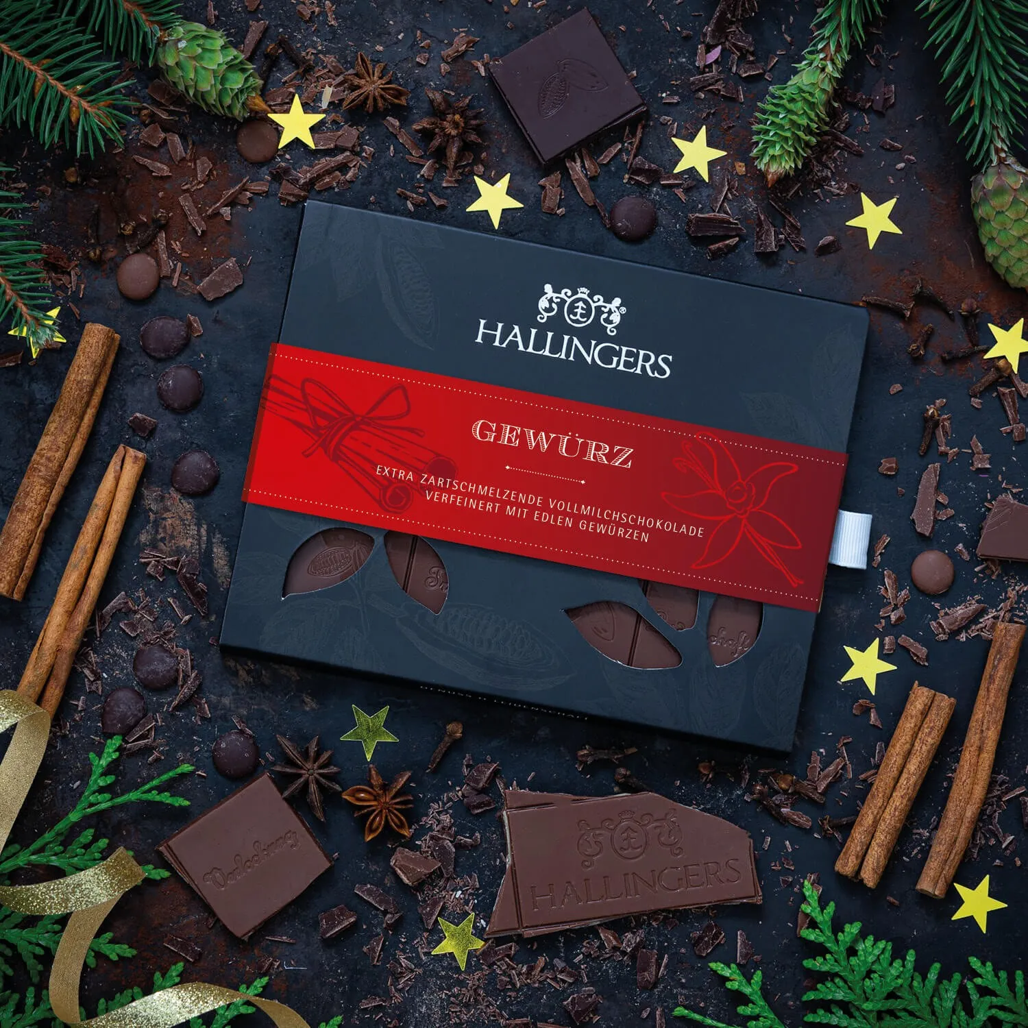 Edle Vollmilchschokolade mit wenig Zucker, dafür lange gerührt und extra cremig!