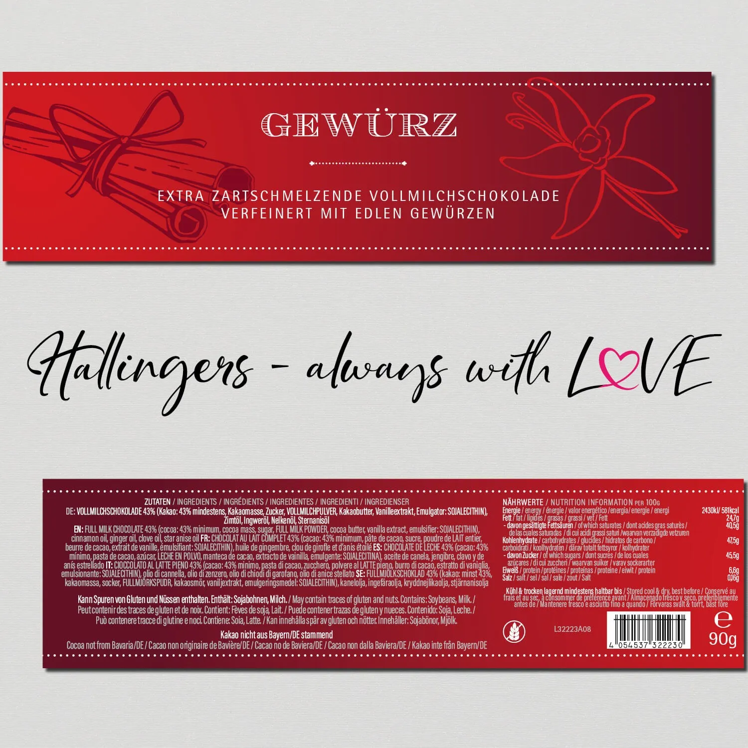 Gewürz (Schokoladentafel, Vollmilch)