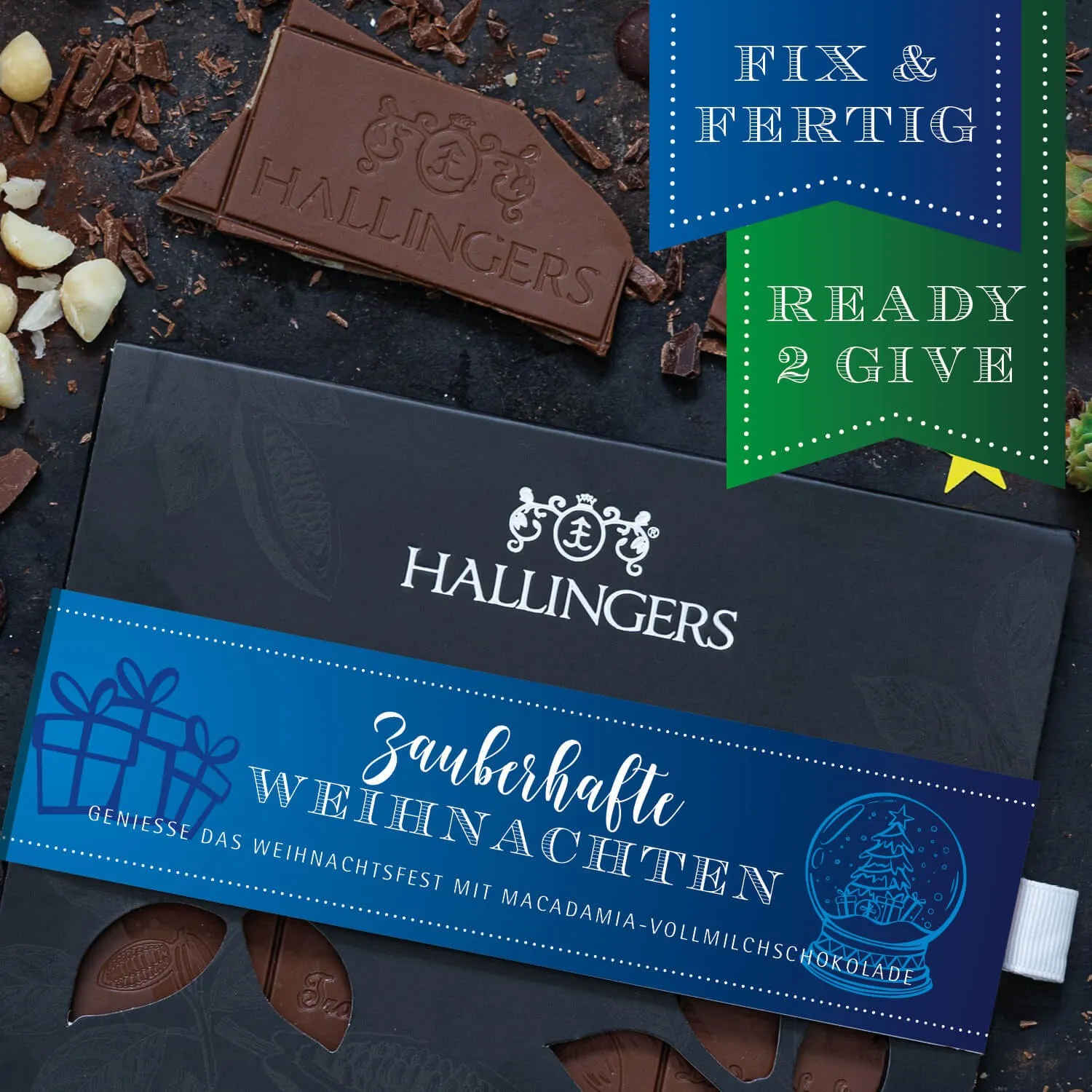 Mit Nougat aus der Königin der Nüsse - der Macadamia-Nuss!