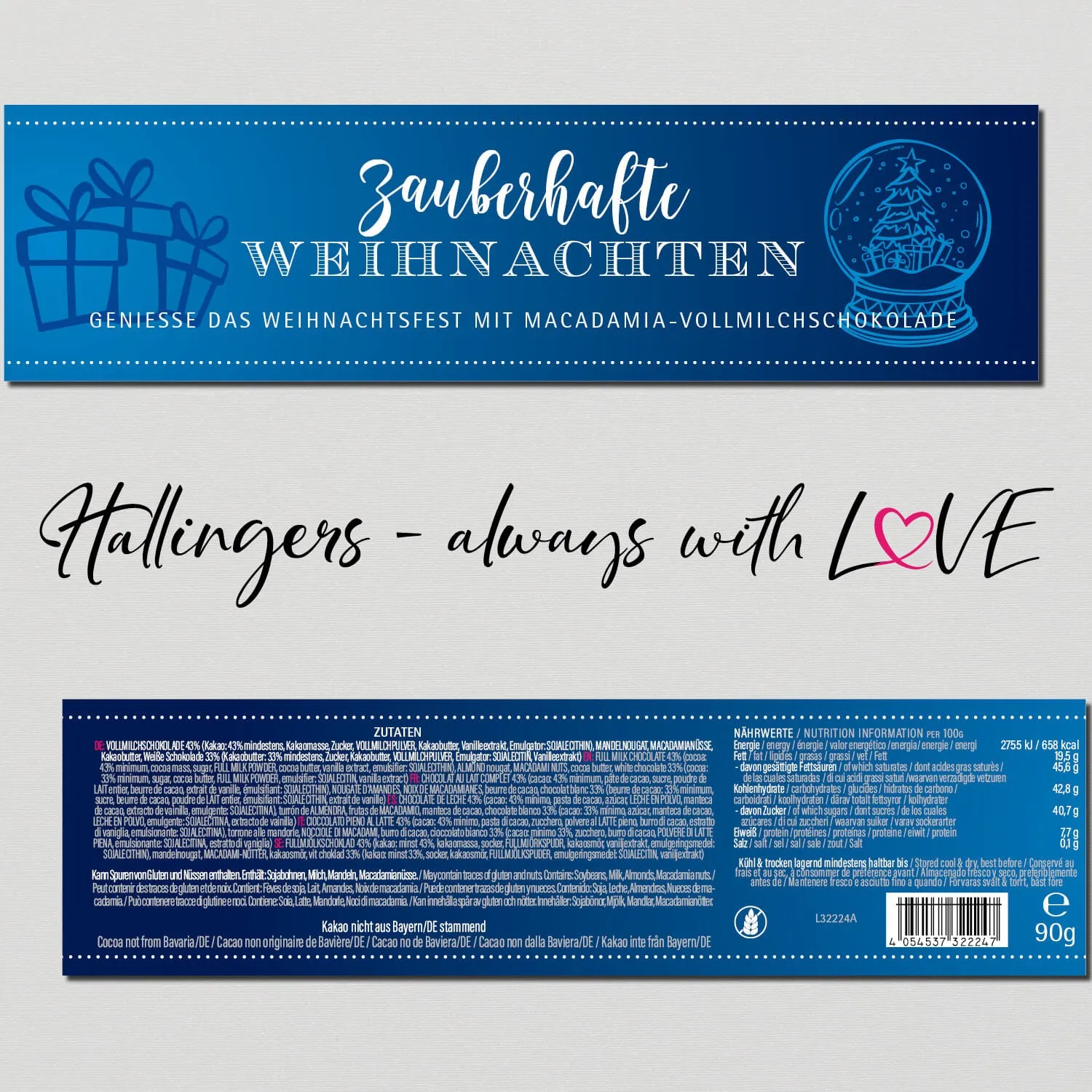 Zauberhafte Weihnachten (Schokoladentafel, Vollmilch)