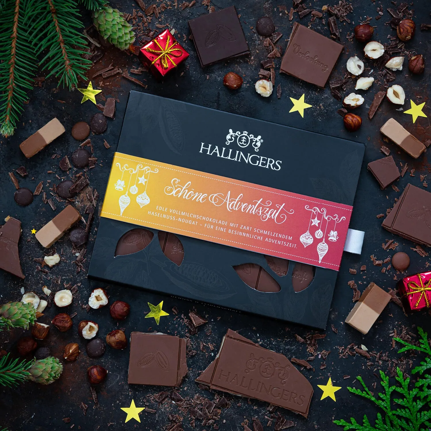 Edle Vollmilchschokolade mit wenig Zucker, dafür lange gerührt und extra cremig!