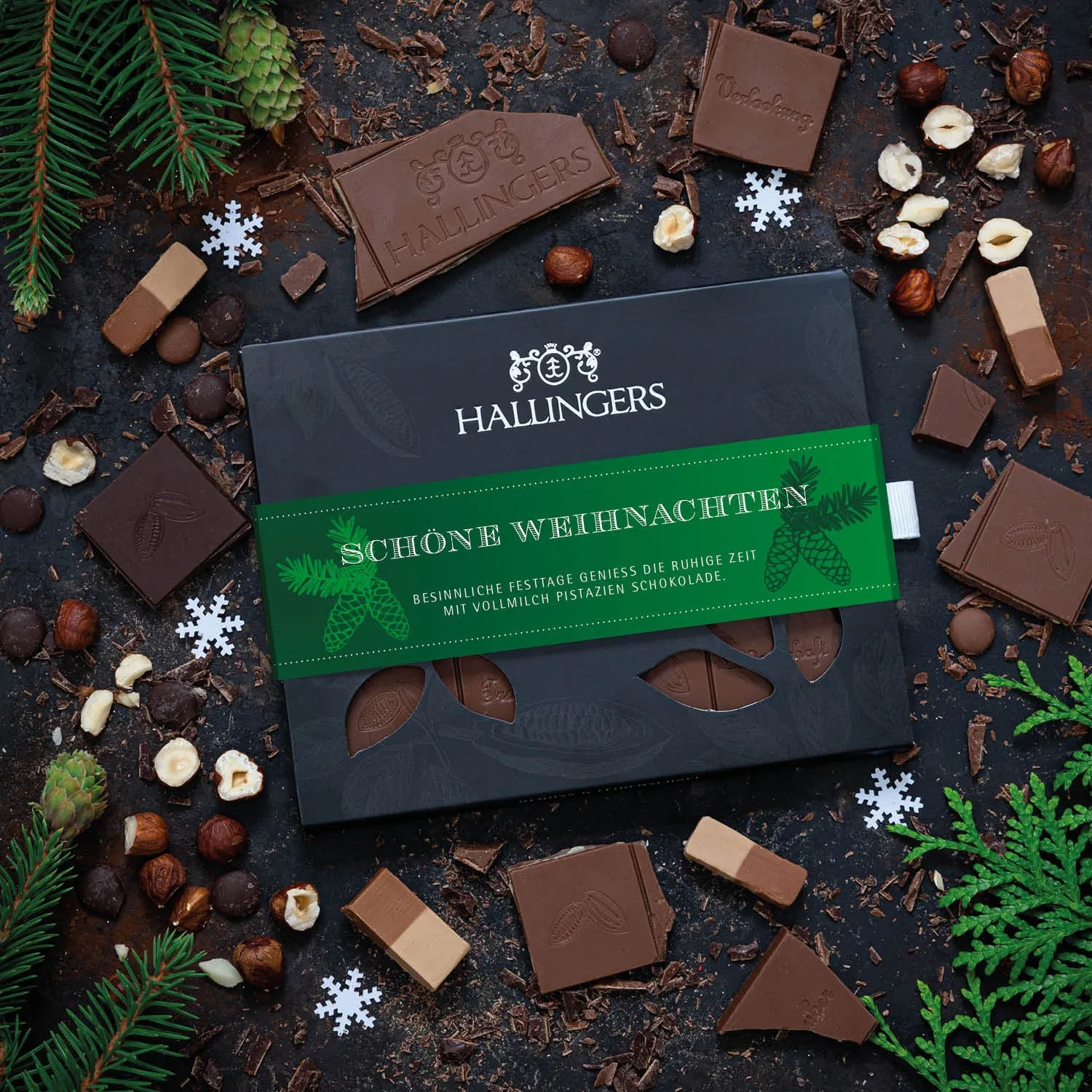 Edle Vollmilchschokolade mit wenig Zucker, dafür lange gerührt und extracremig!