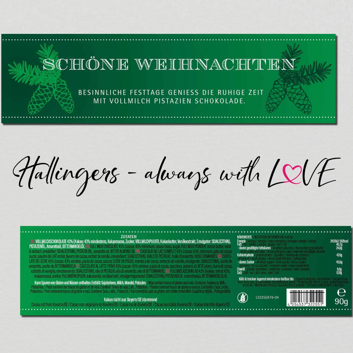 Schöne Weihnachten (Schokoladentafel, Vollmilch)