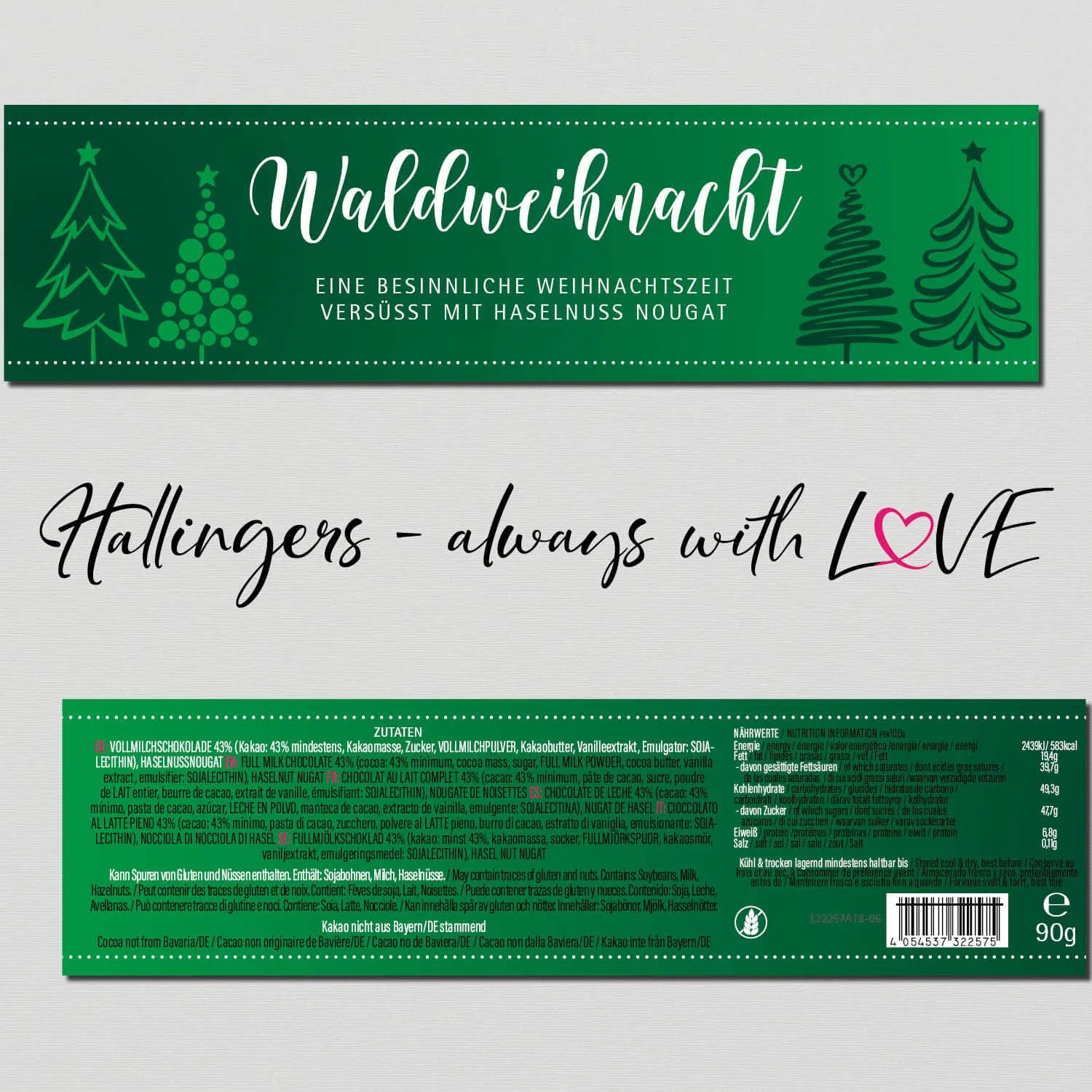 Waldweihnacht (Schokoladentafel, Vollmilch)