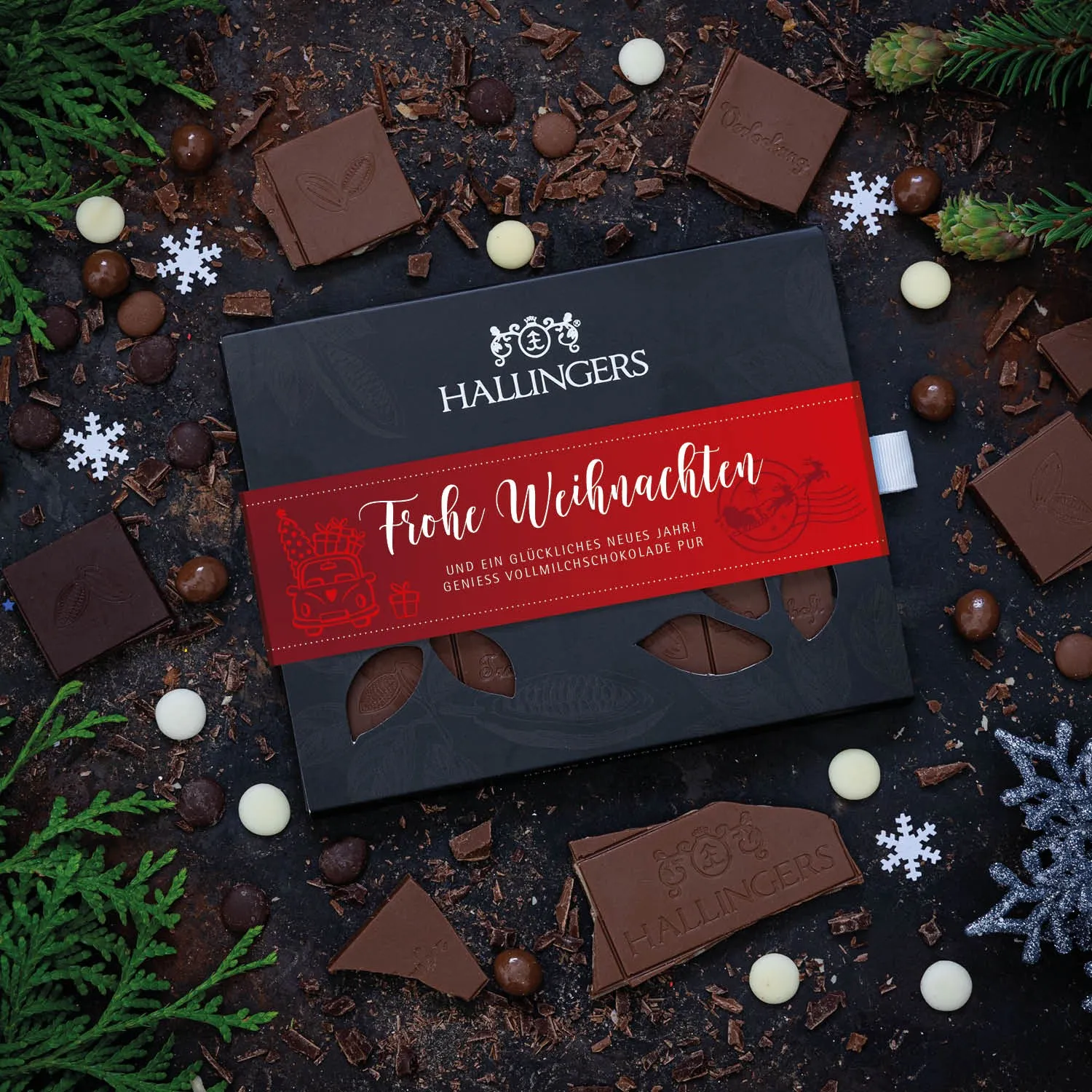 Edle Vollmilchschokolade mit wenig Zucker, dafür lange gerührt und extracremig!