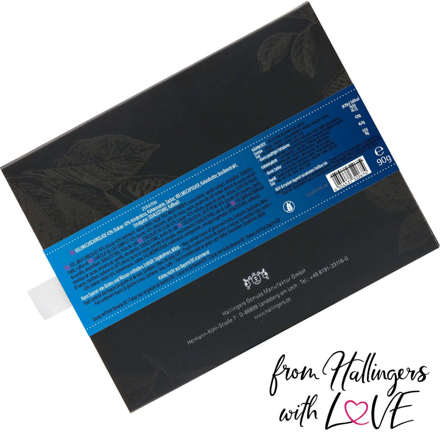 Danke & Frohes Fest (Schokoladentafel, Vollmilch)