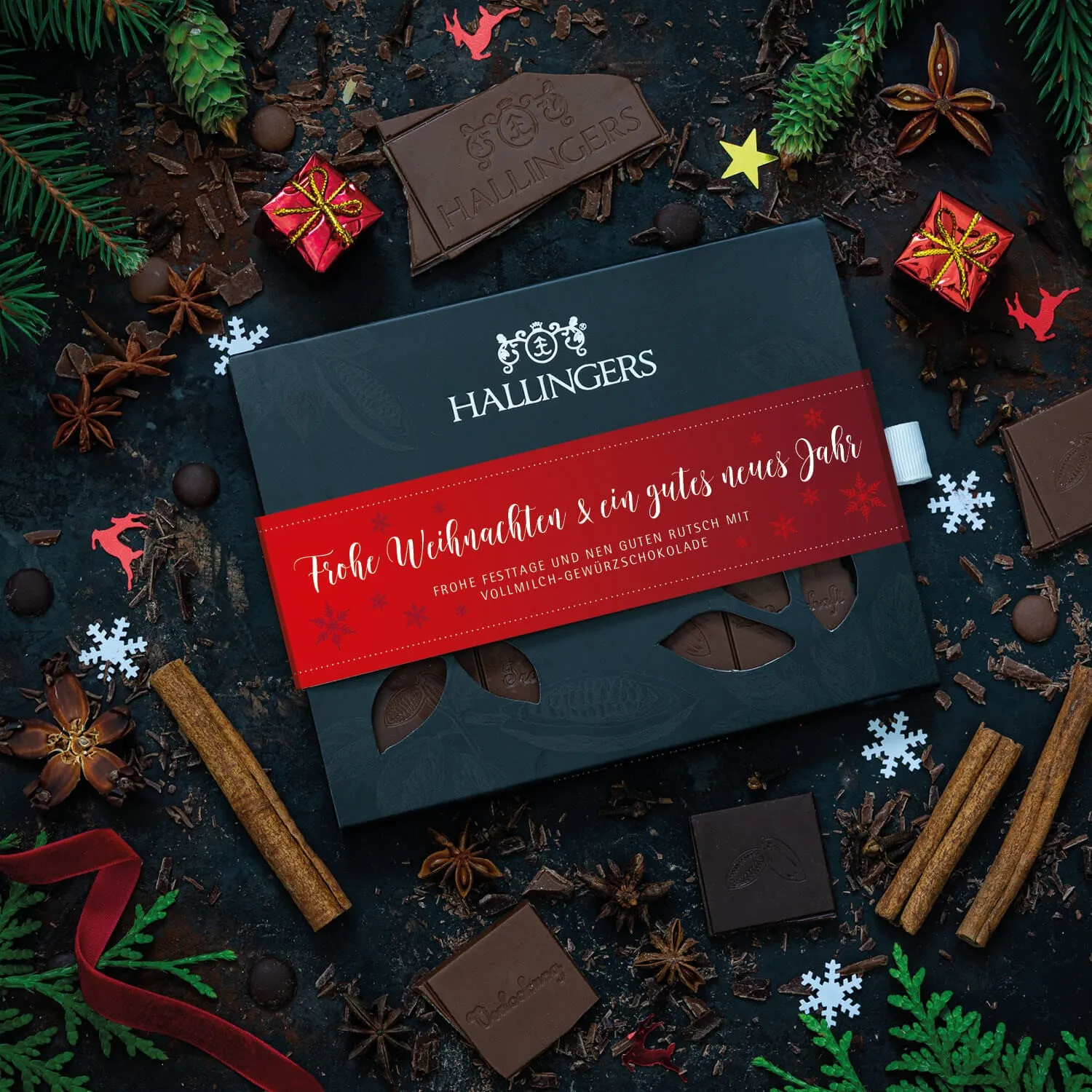 Edle Vollmilchschokolade mit wenig Zucker, dafür lange gerührt und extracremig!