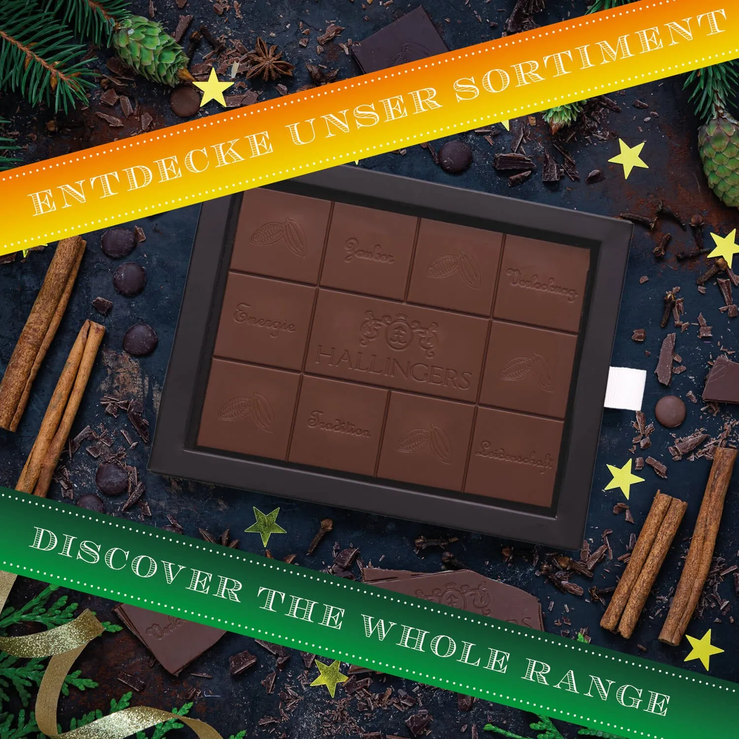 Ein Feuerwerk des Geschmacks für Kenner und Entdecker! Über diesen handgeschöpften Schokogenuss freut sich jeder!