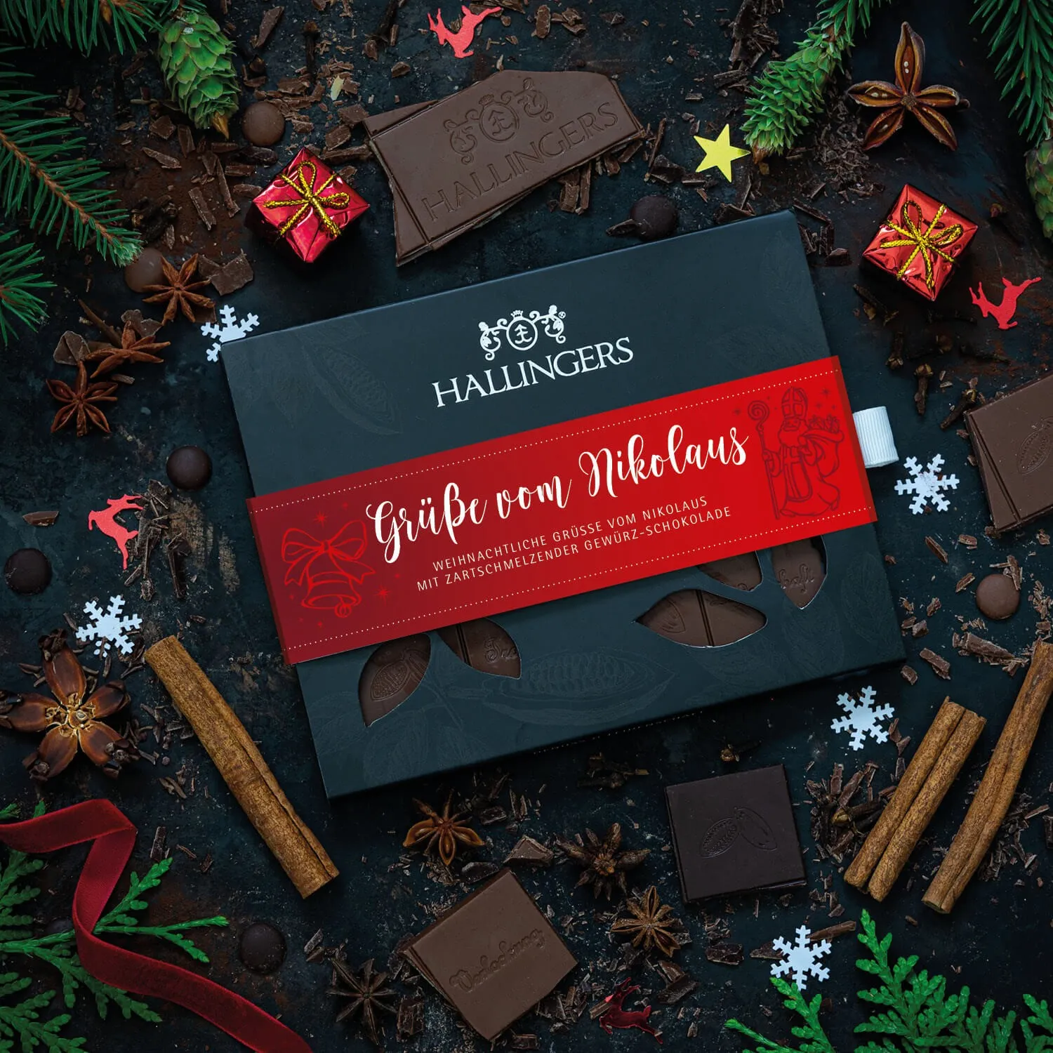 Edle Vollmilchschokolade mit wenig Zucker, dafür lange gerührt und extra cremig!