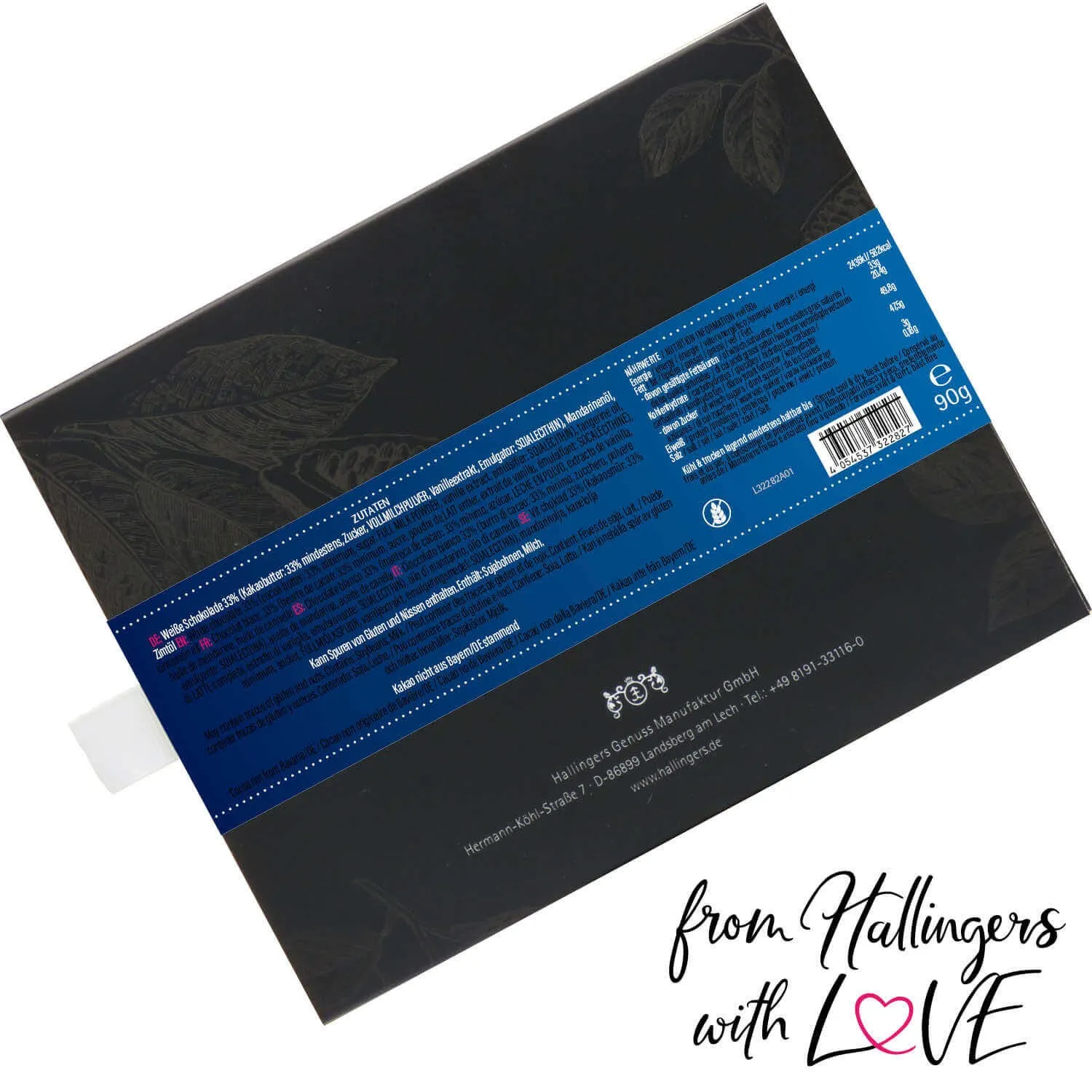 10x Frohe Weihnachten & Gutes Neues Jahr (Schokoladentafel, weiß)