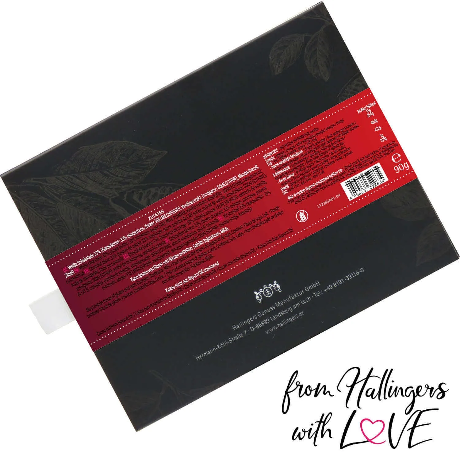 10x Der Nikolaus war da (Schokoladentafel, weiß)