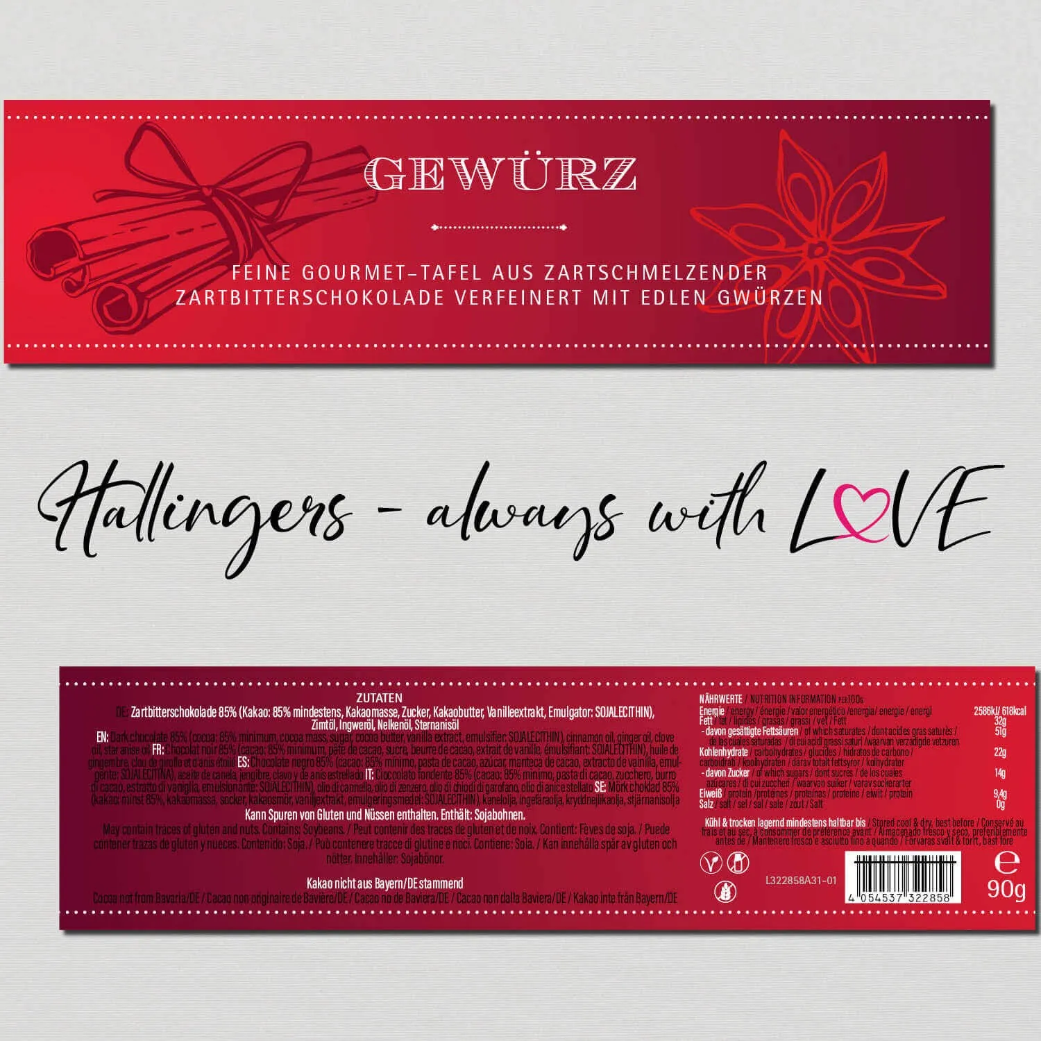 Gewürz (Schokoladentafel, Zartbitter)