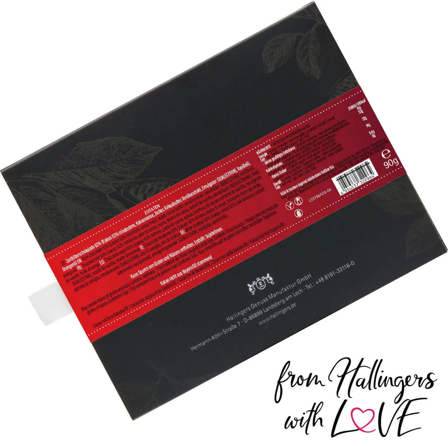 Frohe Weihnachten & Gutes Neues Jahr (Schokoladentafel, Zartbitter)