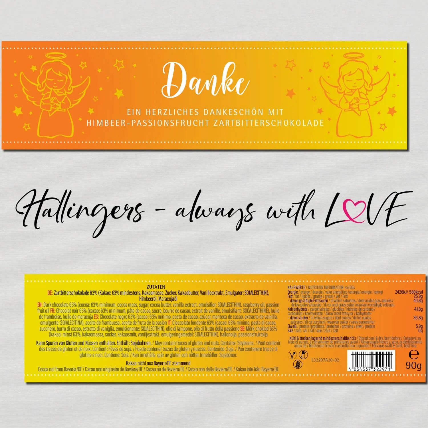 Danke (Schokoladentafel, Zartbitter)