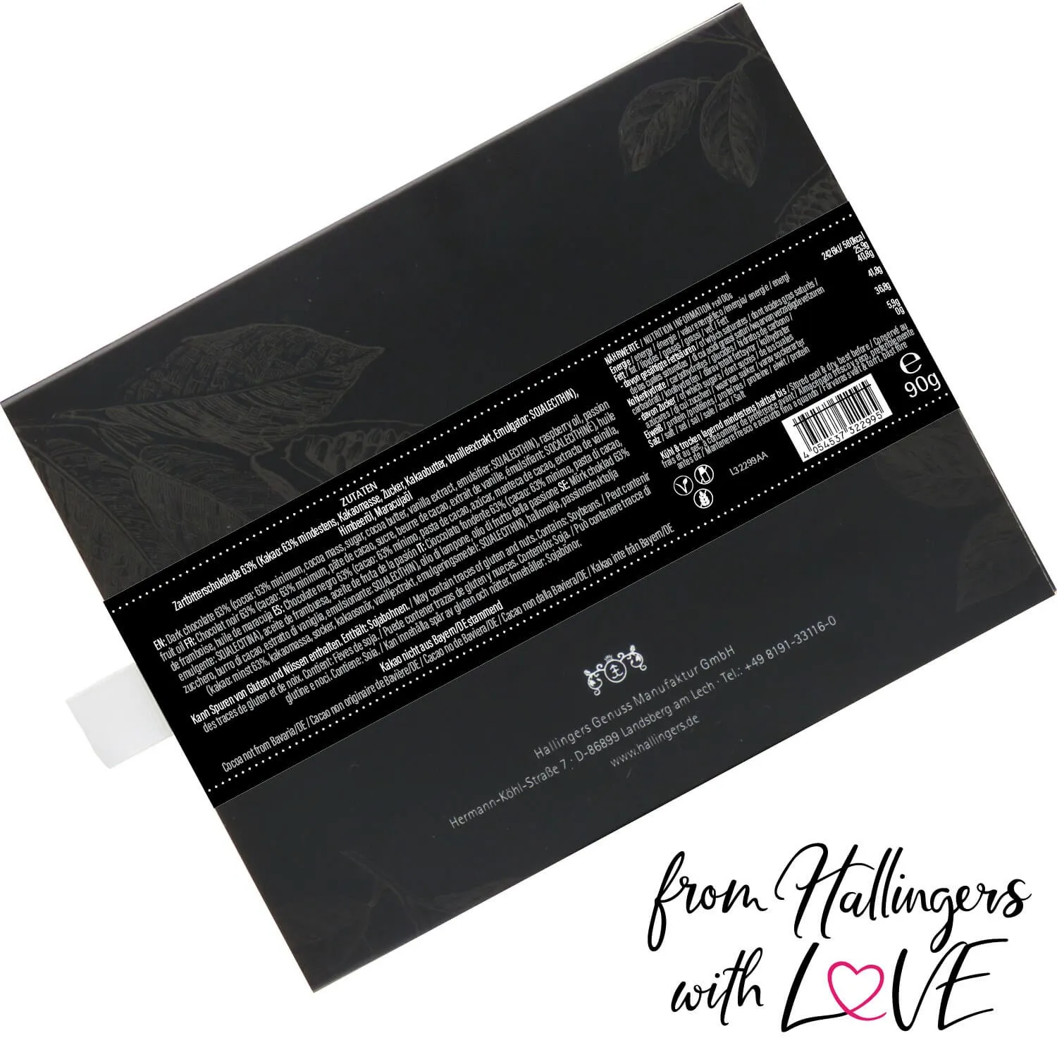 Happy New Year Pink (Schokoladentafel, Zartbitter)