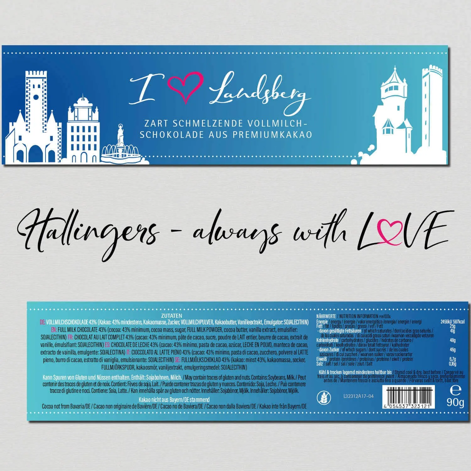I love Landsberg - Vollmilch (Schokoladentafel, Vollmilch)
