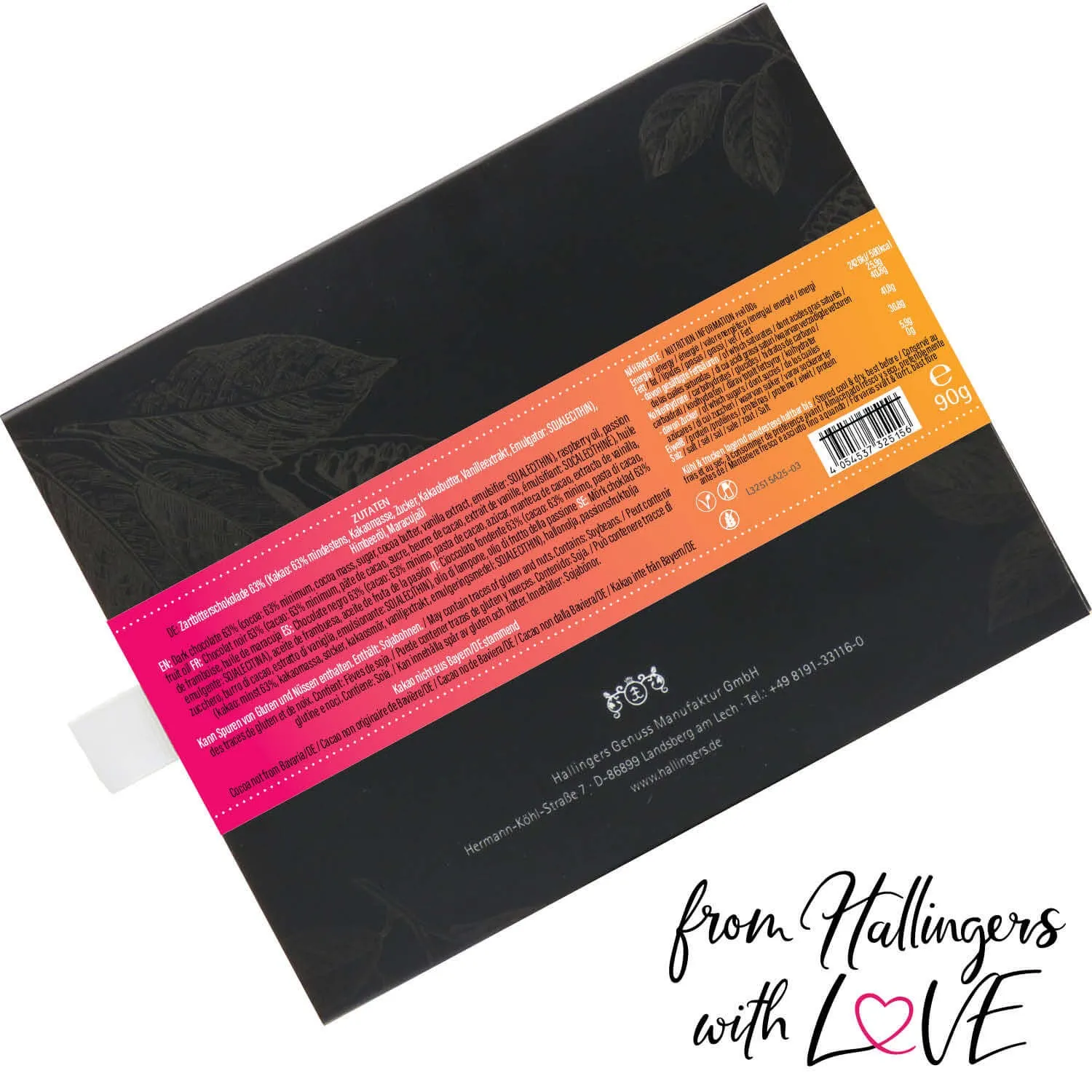 Gruß vom Osterhasen (Schokoladentafel, Zartbitter)