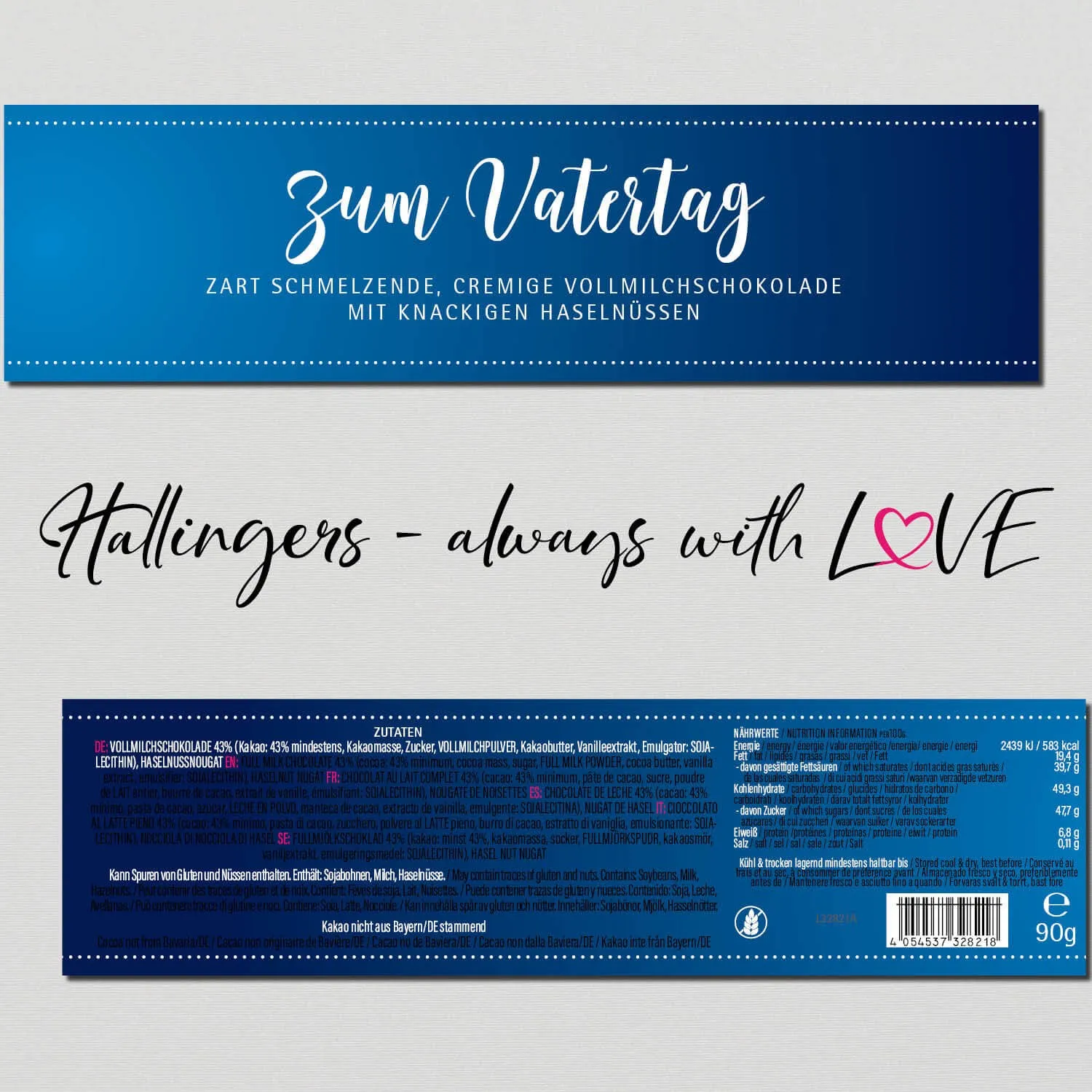 Zum Vatertag (Schokoladentafel, Vollmilch)