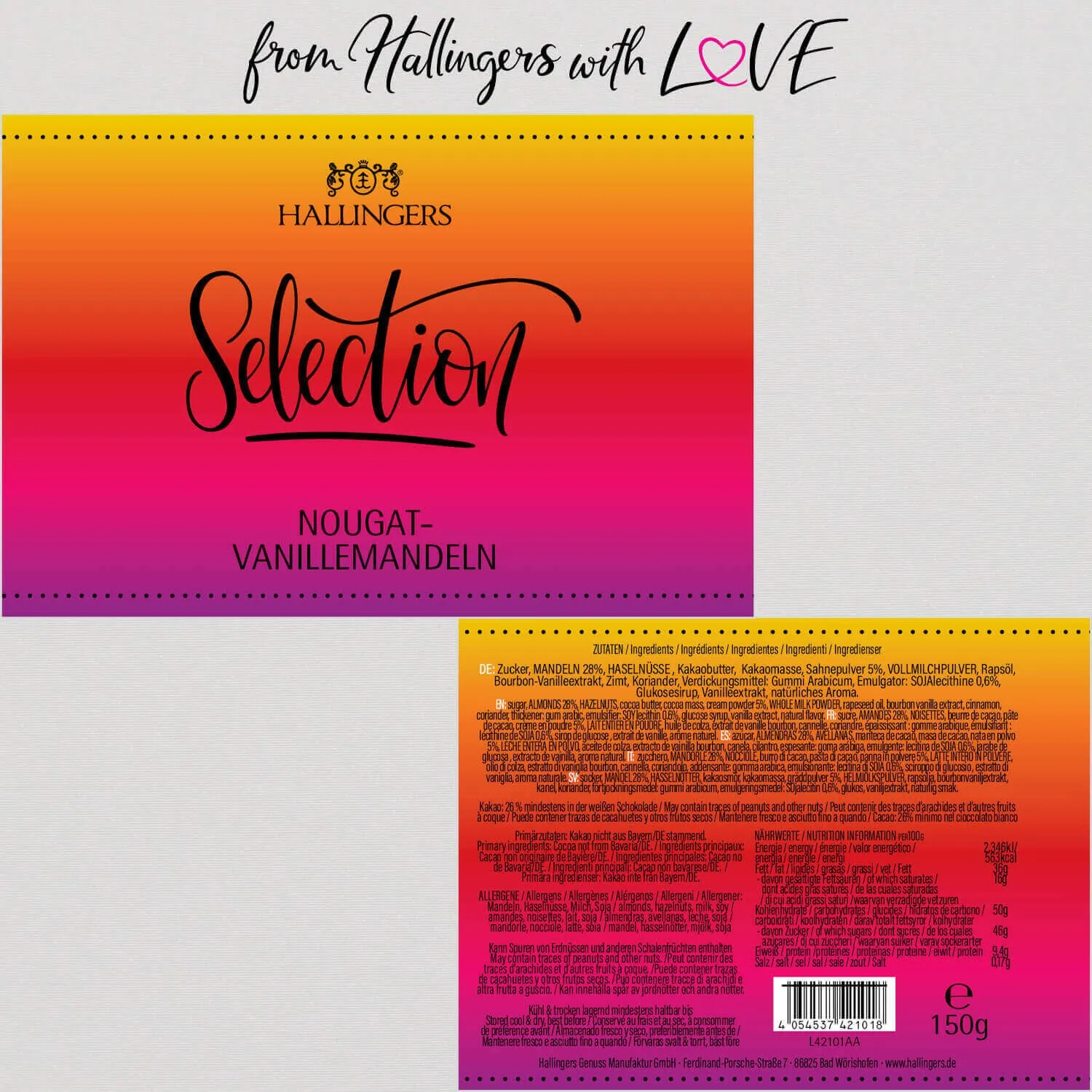 Selection - Nougat (Nougat-Vanille-Mandeln)