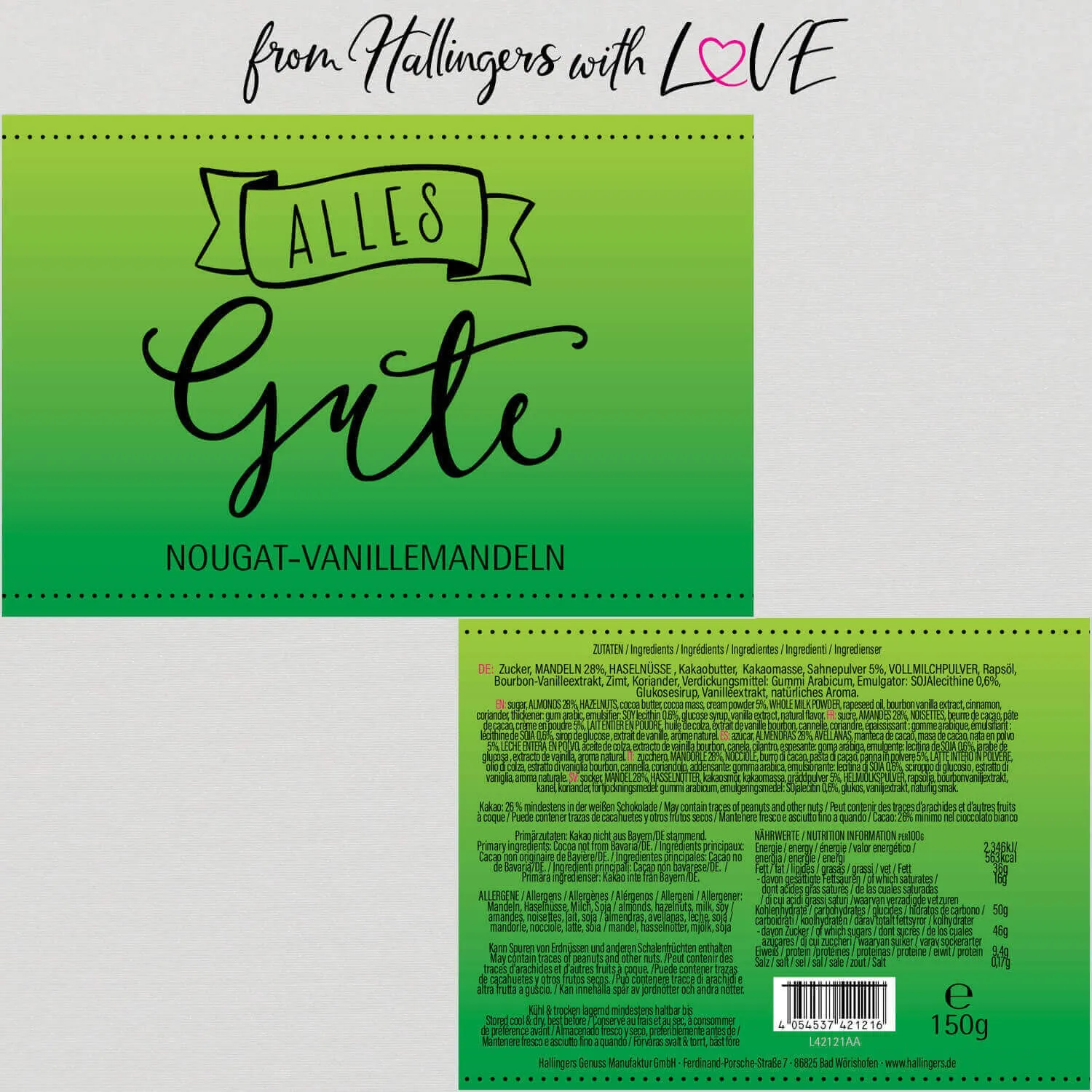 Alles Gute (Nougat-Vanille-Mandeln)