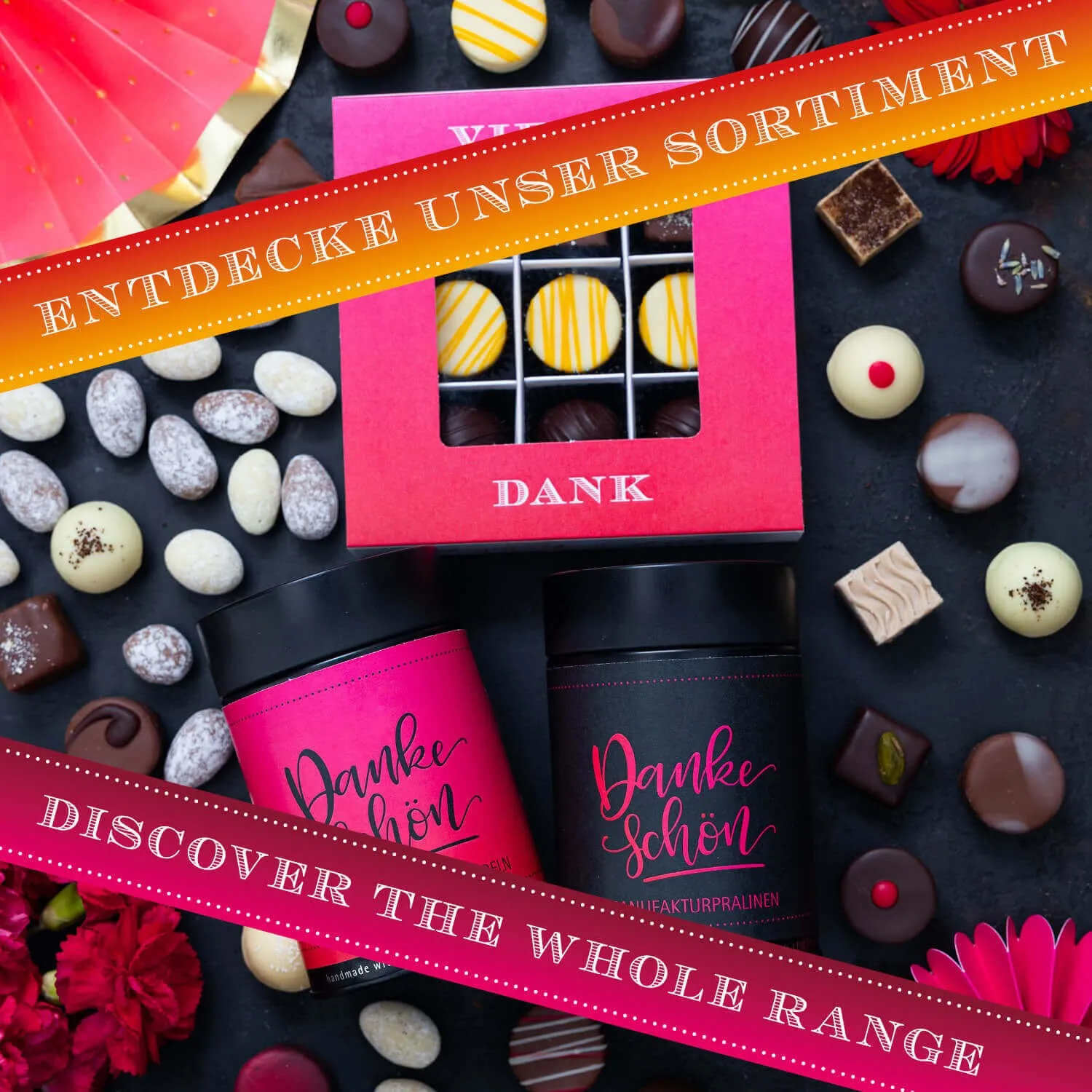 Tipp: Verschenke passend dazu eine unserer Pralinenboxen oder Pralinendosen. 