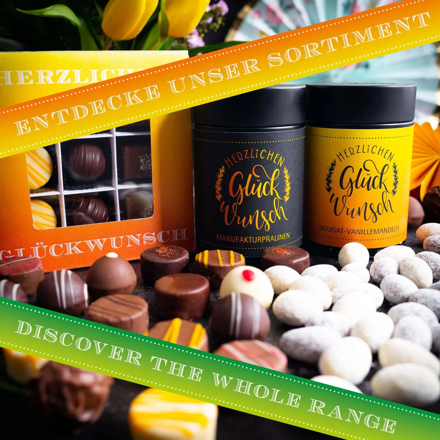 Tipp: Verschenke passend dazu eine unserer Pralinenboxen oder Pralinendosen. 