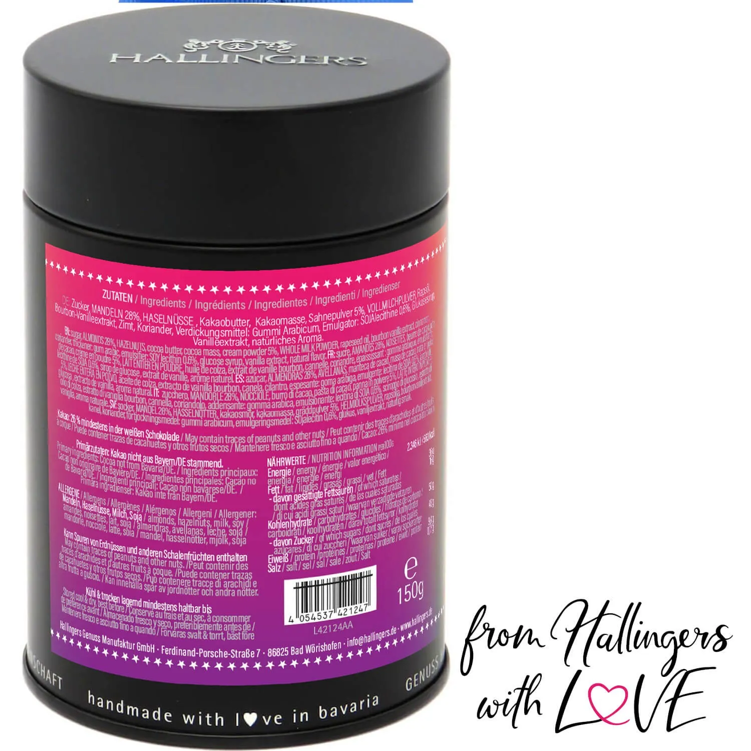 Einhorn (Nougat-Vanille-Mandeln)