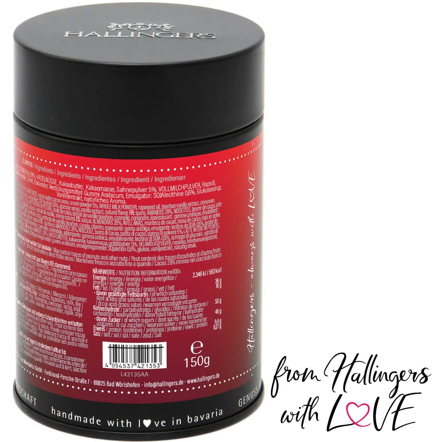 Zum Valentinstag (Nougat-Vanille-Mandeln)