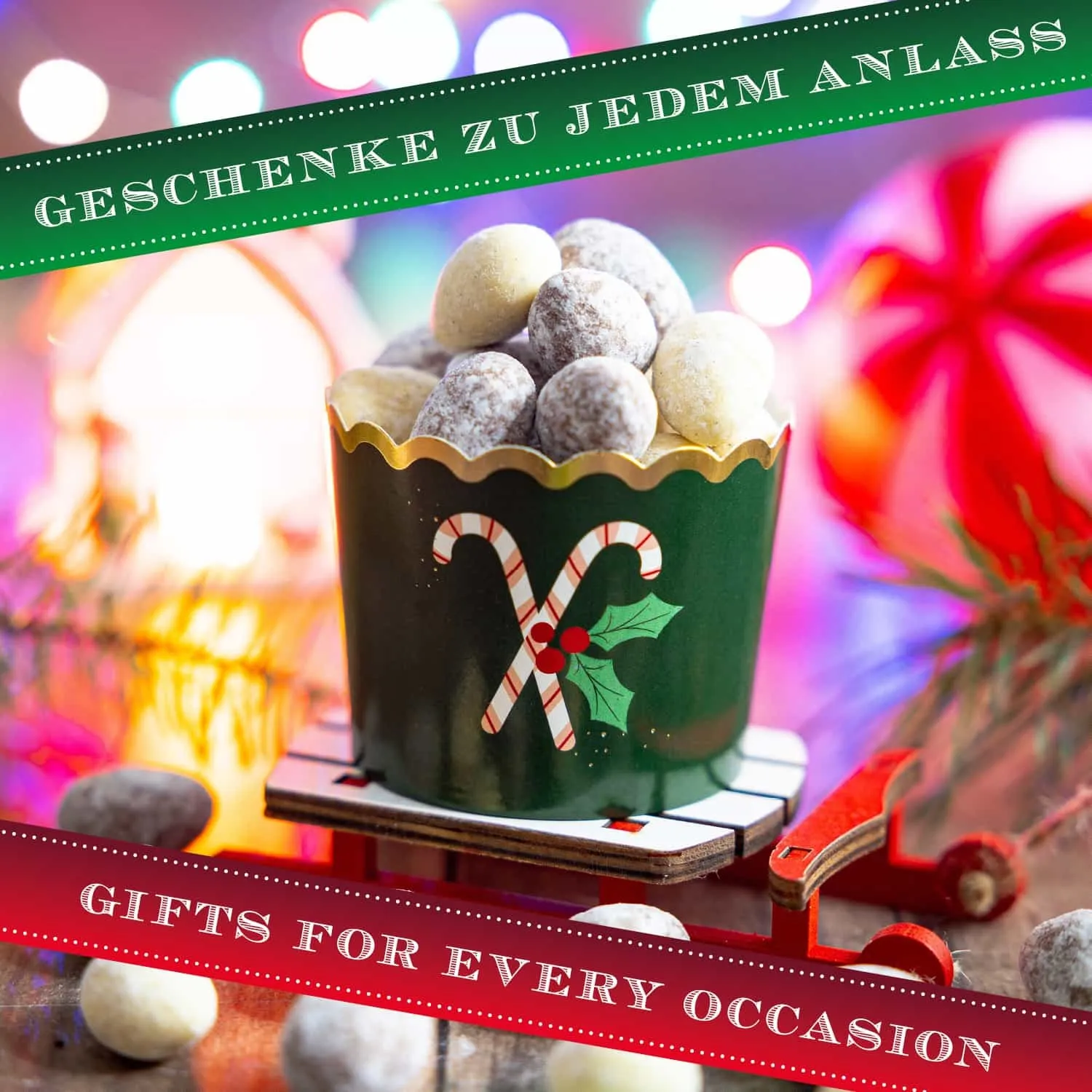 Ett juligt snacks med mycket mandel: Varning  kan vara beroendeframkallande ;-)