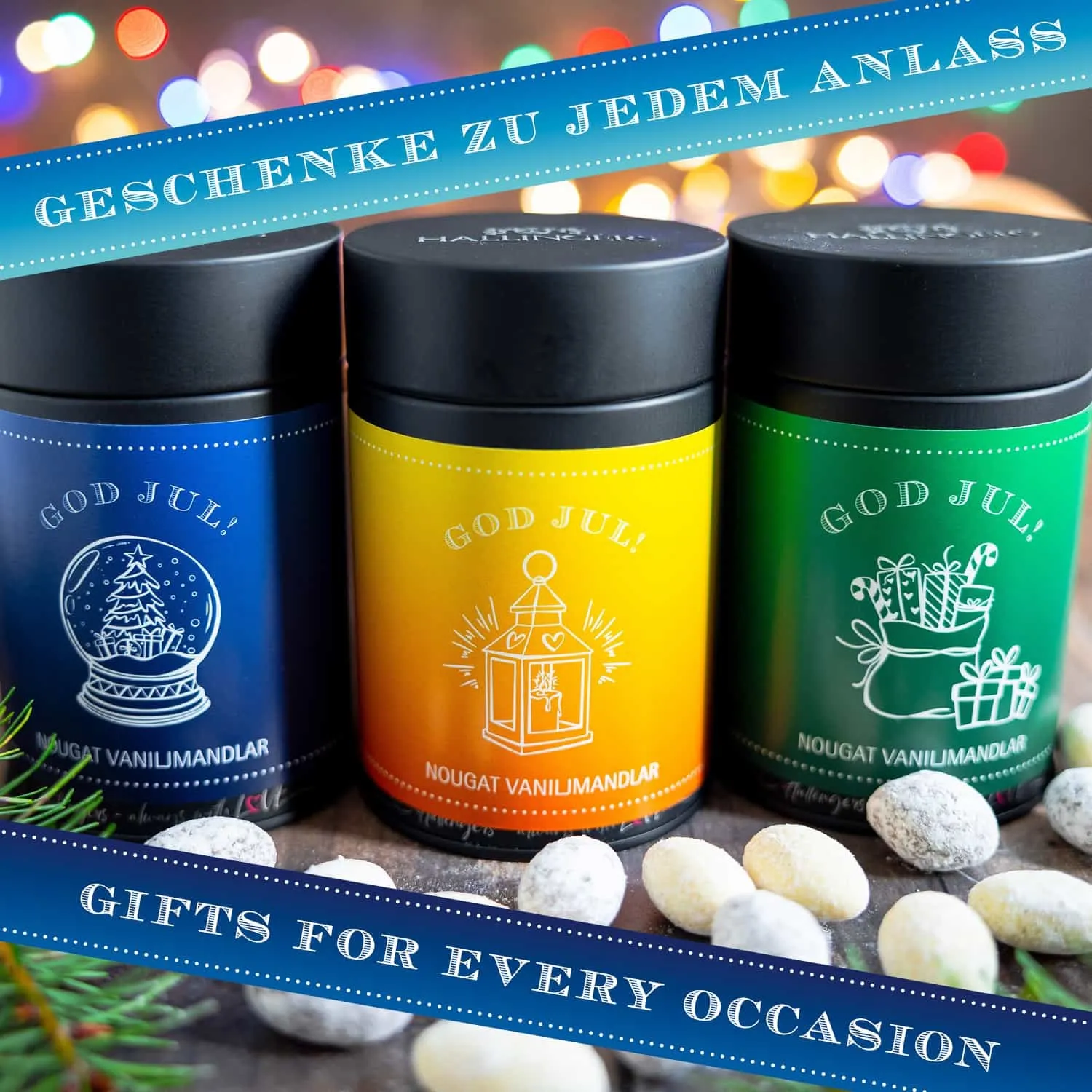 Ett juligt snacks med mycket mandel: Varning  kan vara beroendeframkallande ;-)