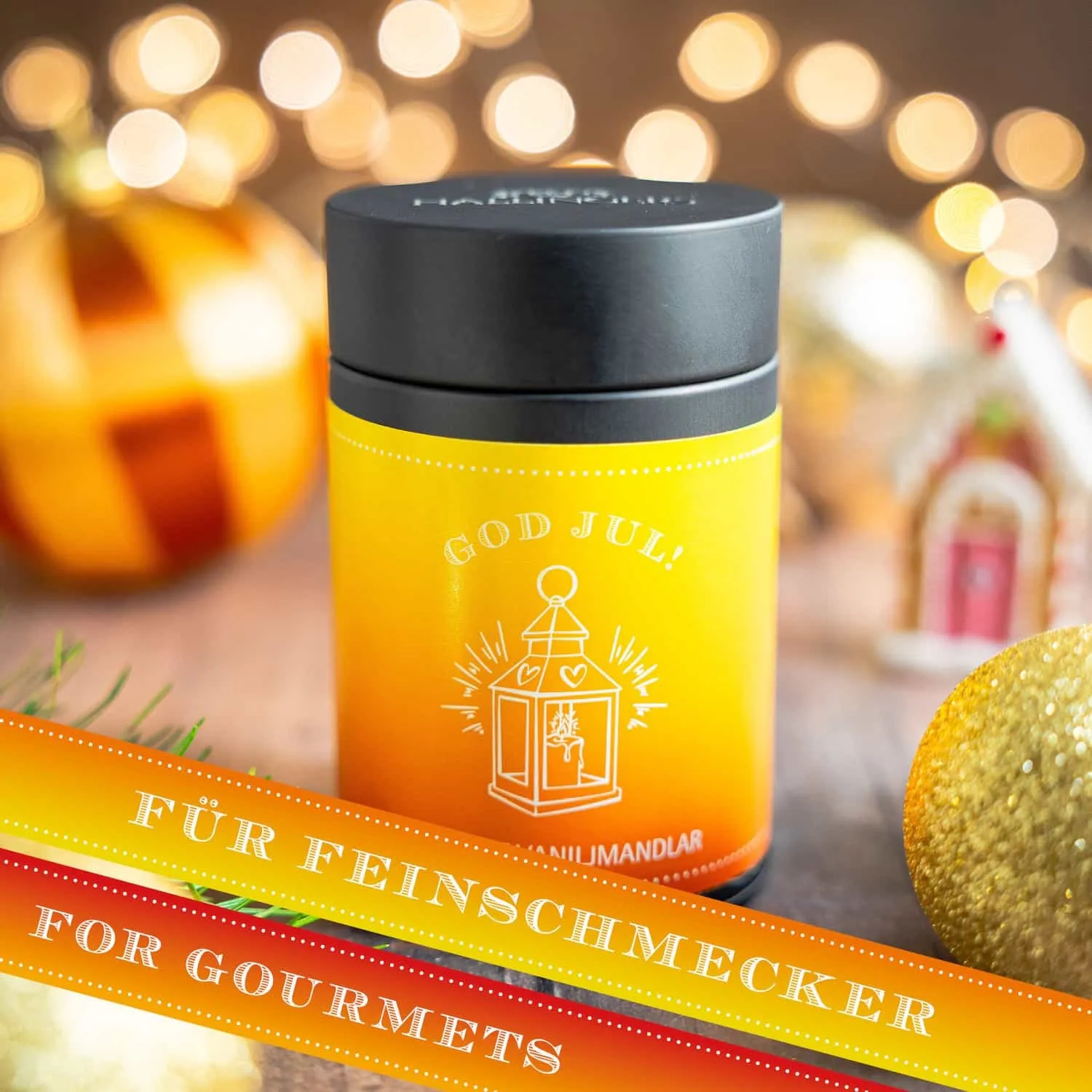 Vår premiumburk kan återanvändas på ett utmärkt sätt efter att godsakerna är uppätna!