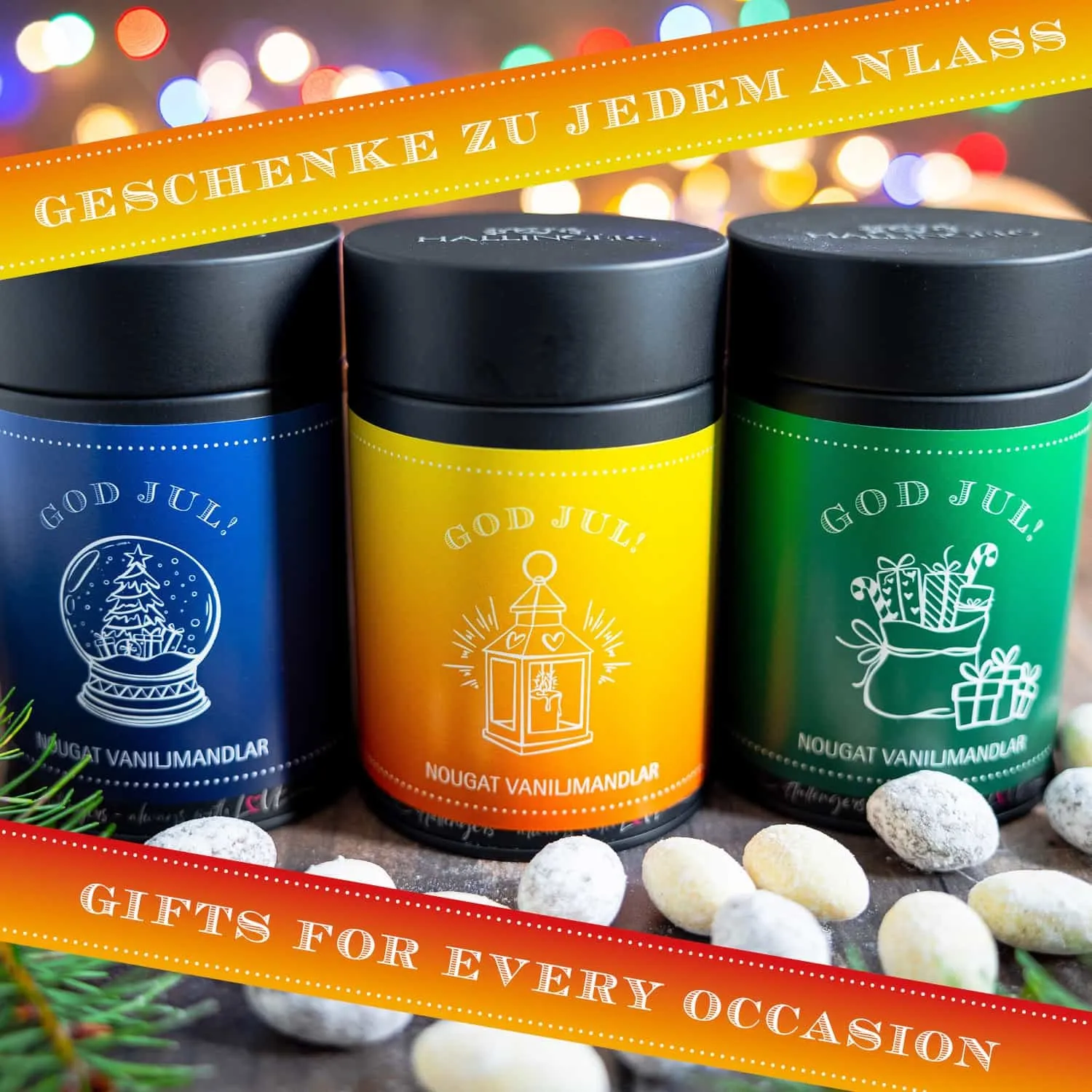 Ett juligt snacks med mycket mandel: Varning  kan vara beroendeframkallande ;-)