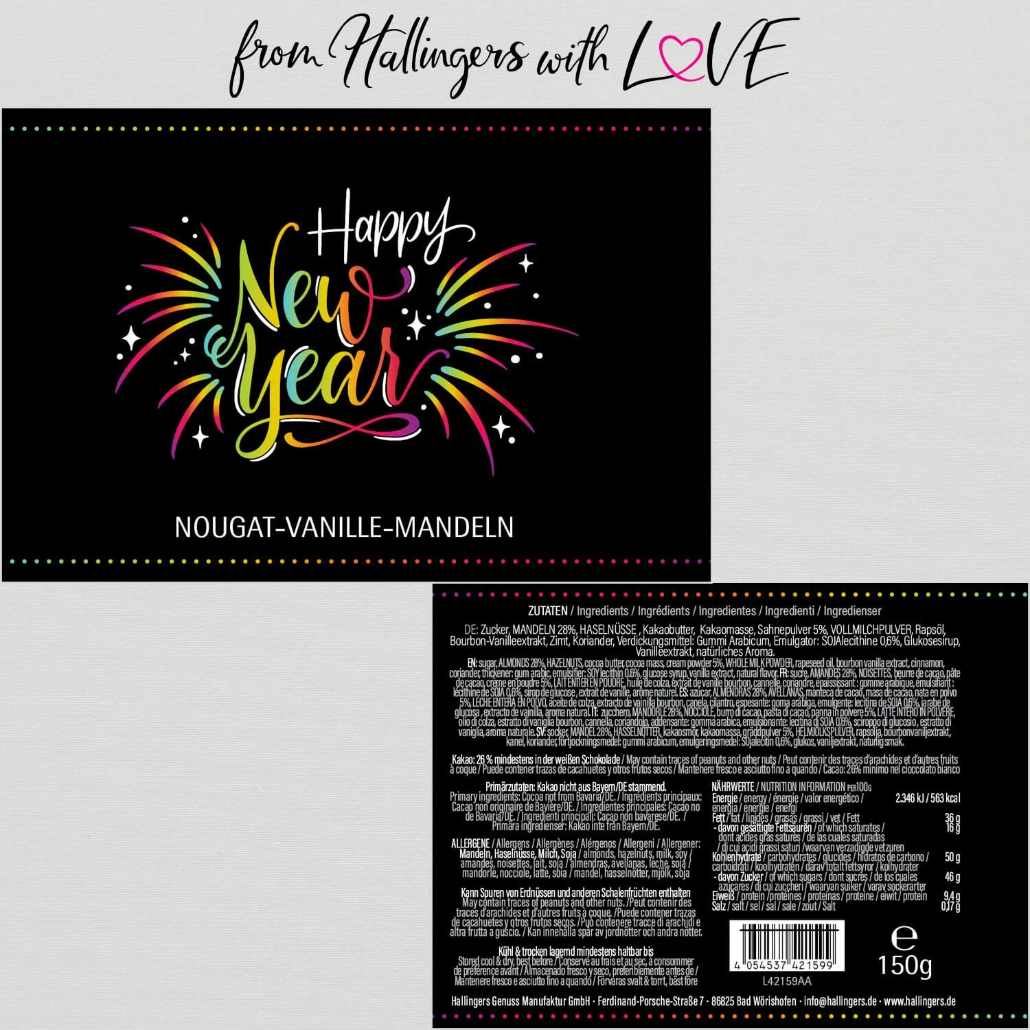 Happy New Year (Nougat-Vanille-Mandeln)