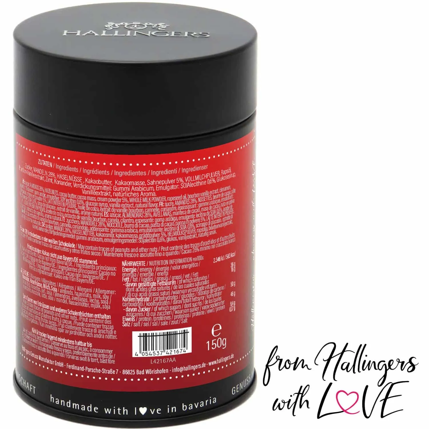 Herzlichen Dank Schule (Nougat-Vanille-Mandeln)