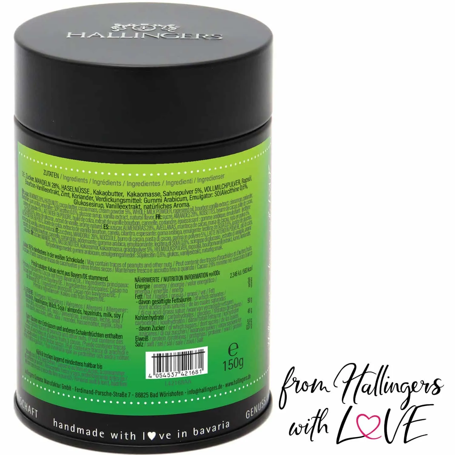 Herzlichen Dank Fußball (Nougat-Vanille-Mandeln)