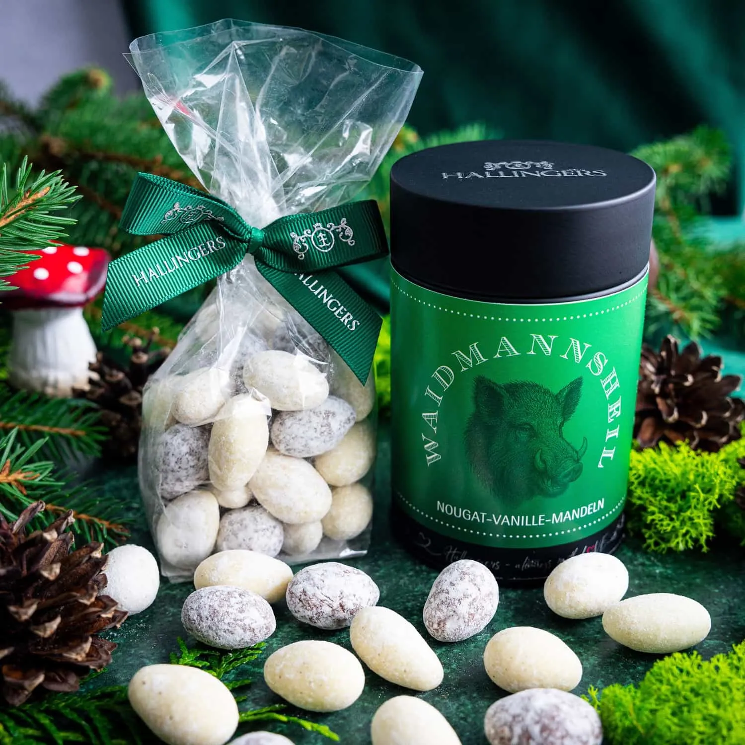 Nachhaltige Verpackung mit jagdlichem Design