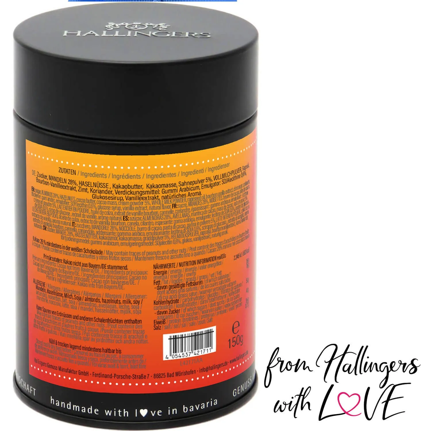 Herzliche Anteilnahme (Nougat-Vanille-Mandeln)