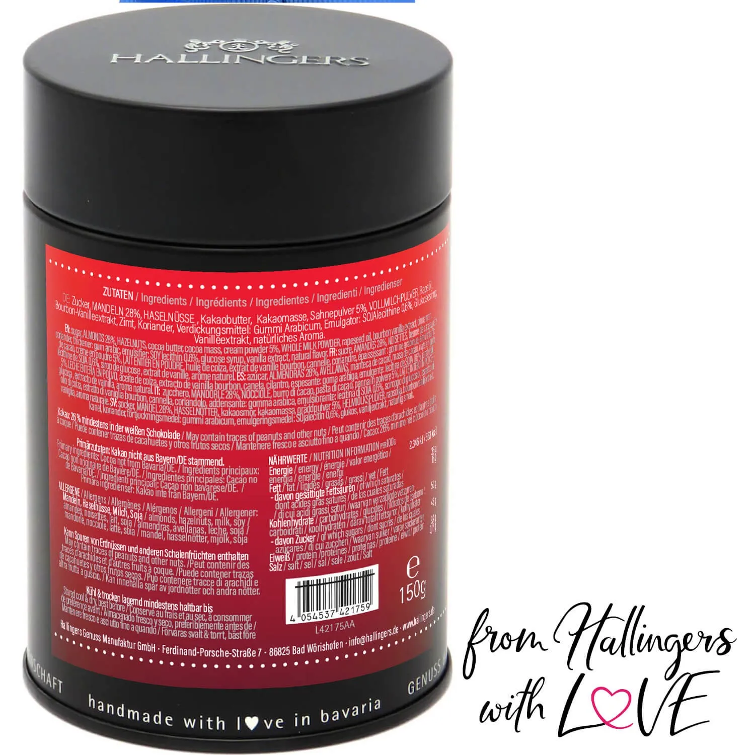 Herzlich willkommen (Nougat-Vanille-Mandeln)