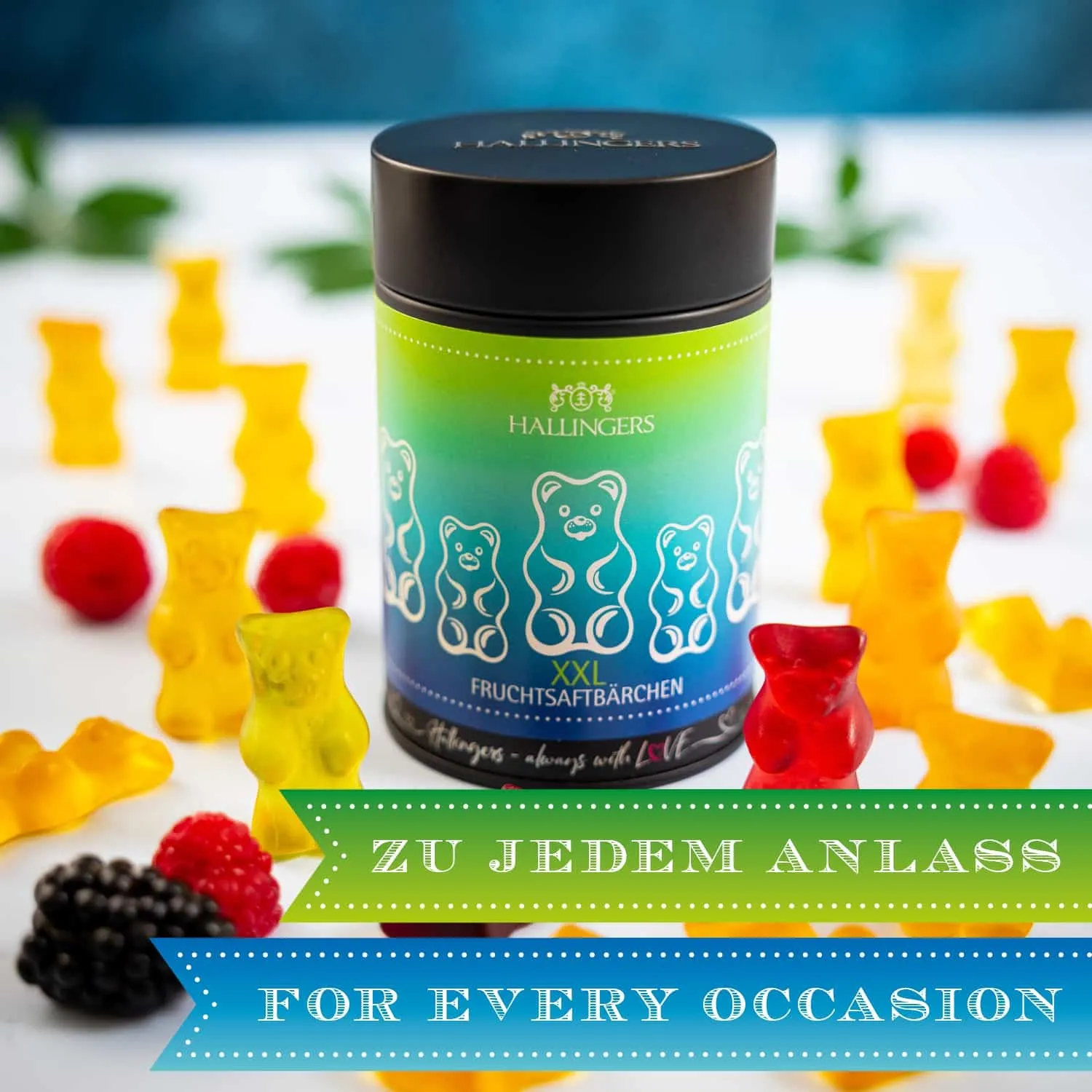 Blickfang garantiert! Ob als Geschenk oder für den Eigenbedarf  unsere Fruchtsaftbärchen kommen immer gut an.