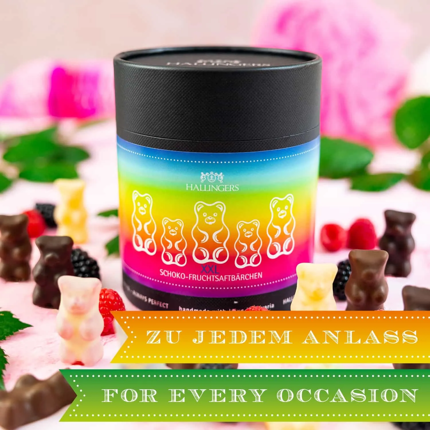 Blickfang garantiert! Ob als Geschenk oder für den Eigenbedarf  unsere Fruchtsaftbärchen kommen immer gut an.