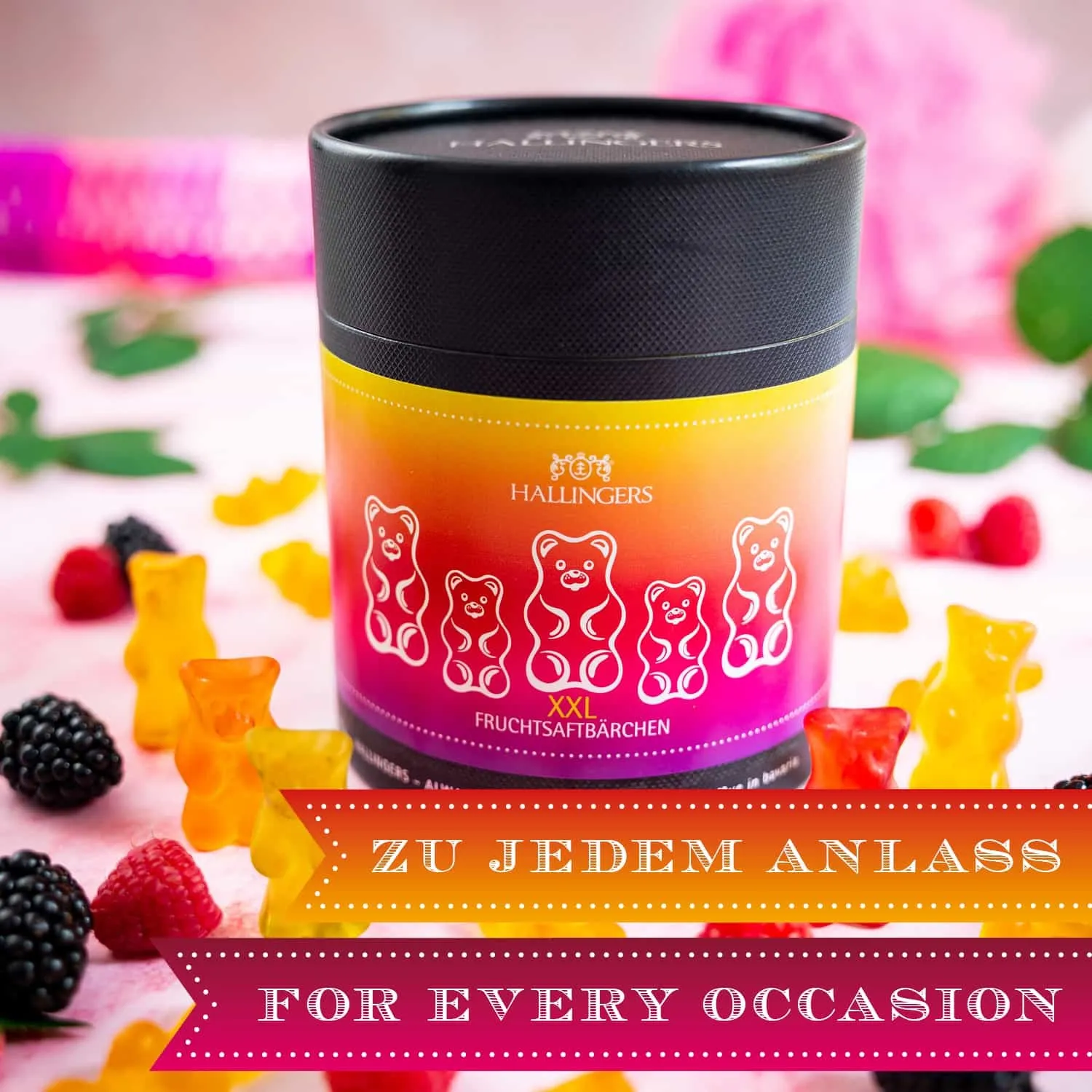 Blickfang garantiert! Ob als Geschenk oder für den Eigenbedarf  unsere Fruchtsaftbärchen kommen immer gut an.