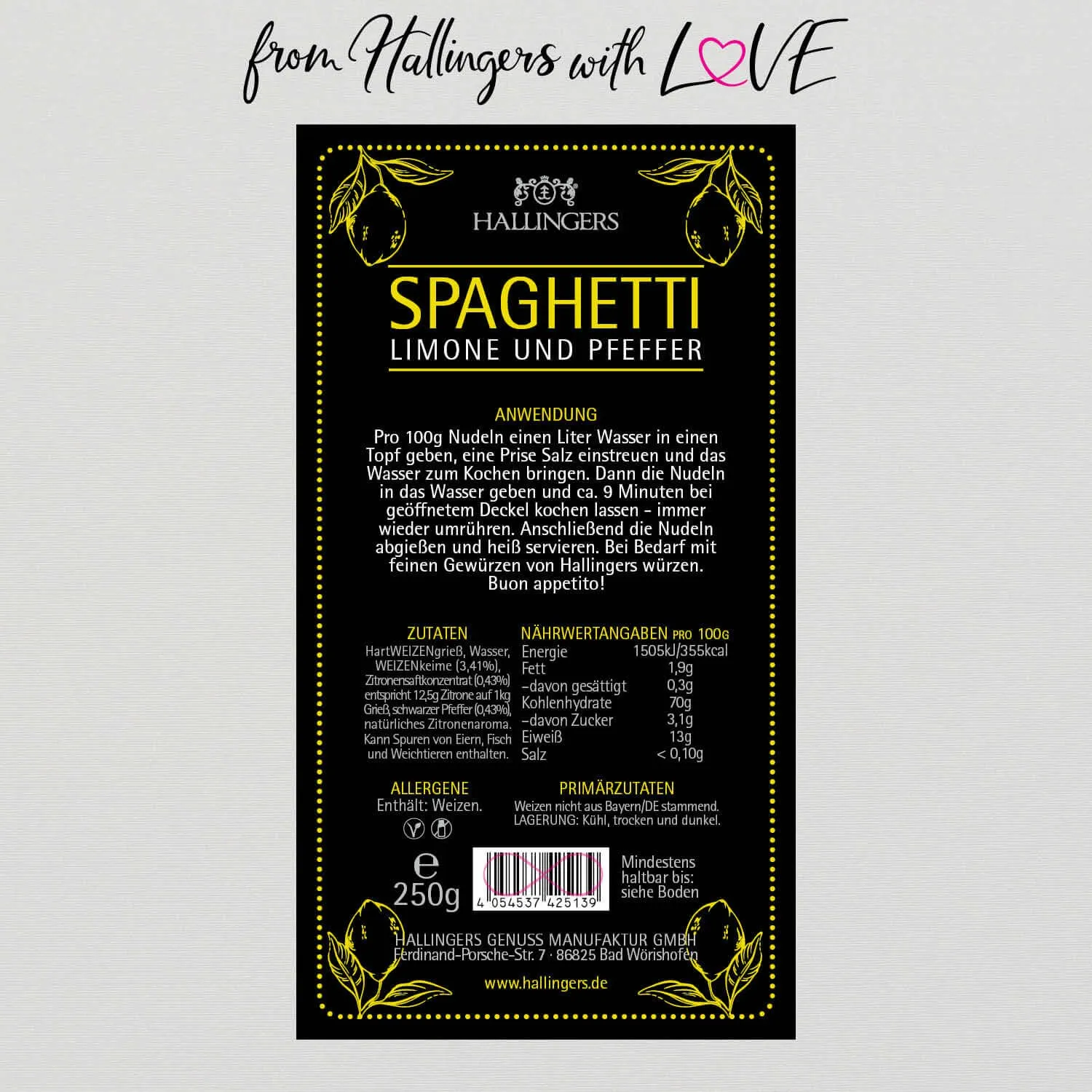 Spaghetti - Zitrone / Pfeffer (Italienische Pasta)