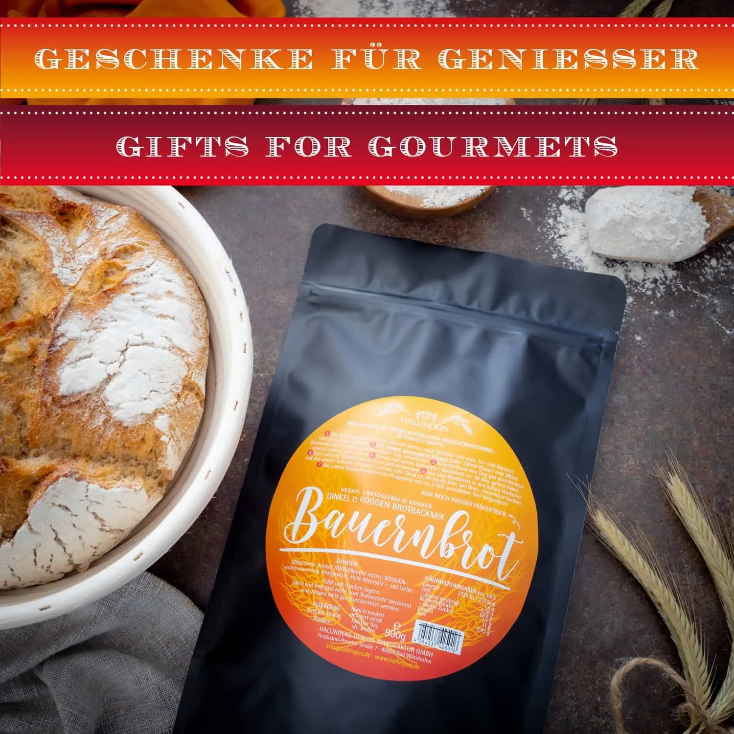 Mit bayrischen Sauerteigkulturen! Nur noch Wasser hinzufügen!