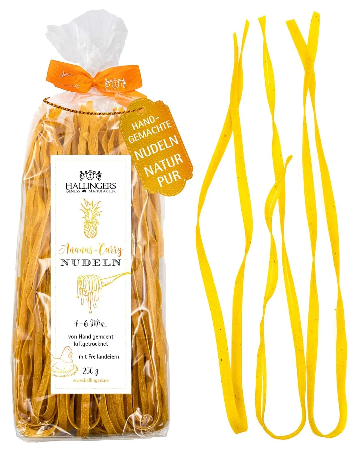 EDEL-PASTA AUS HARTWEIZENGRIES - Frisch produzierte Nudeln aus Freilandeiern & hochwertigem Hartweizengries, natürlich eingefärbt & ideal für besondere Genussmomente. Die besondere Geschenkidee für Feinschmecker & Pasta-Liebhaber