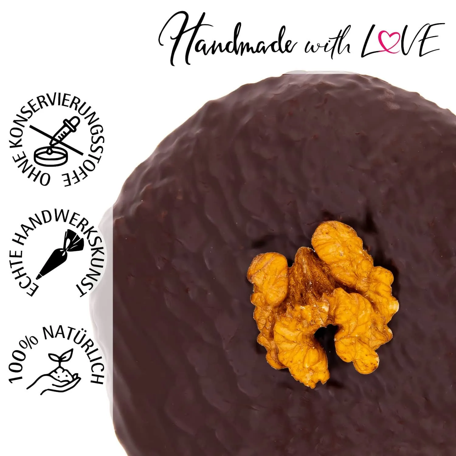 Walnuss Zartbitter schokoliert (Elisenlebkuchen, schokoliert)