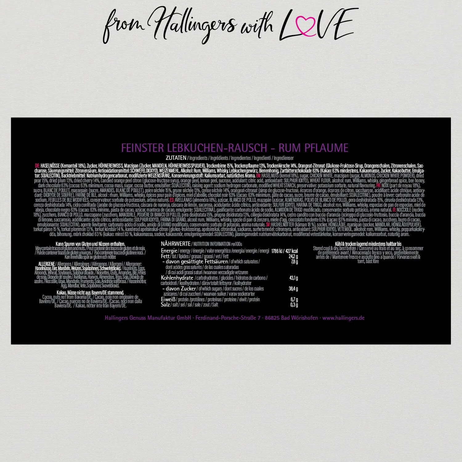 Lebkuchenrausch Rum-Pflaume (Lebkuchenrausch-Mix)