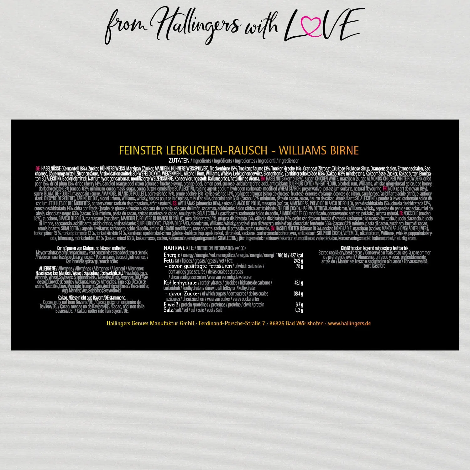 Lebkuchenrausch Williams-Birne (Lebkuchenrausch-Mix)